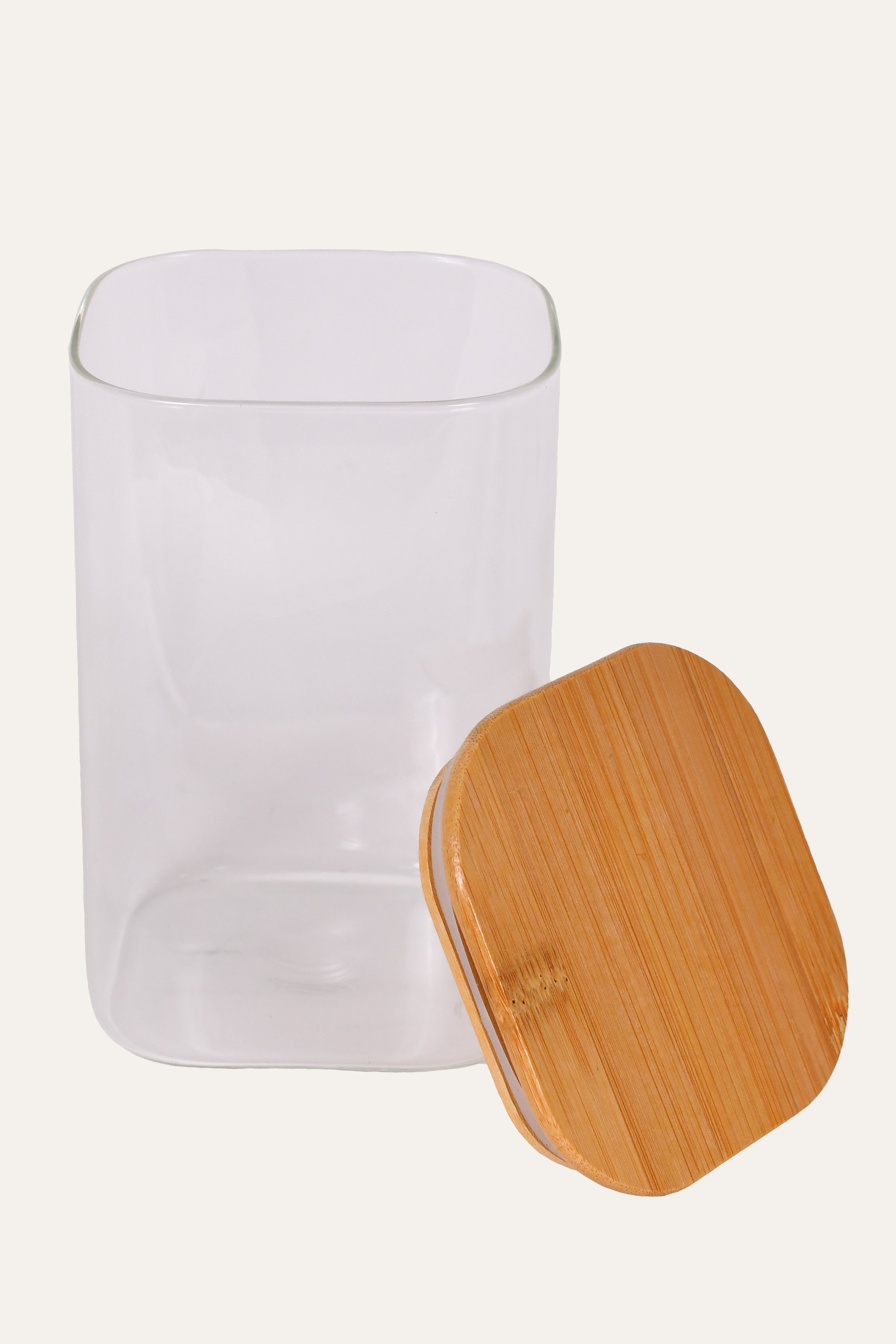 Large Clear Glass Lidded Jar | Multipurpose Kitchen Jar
