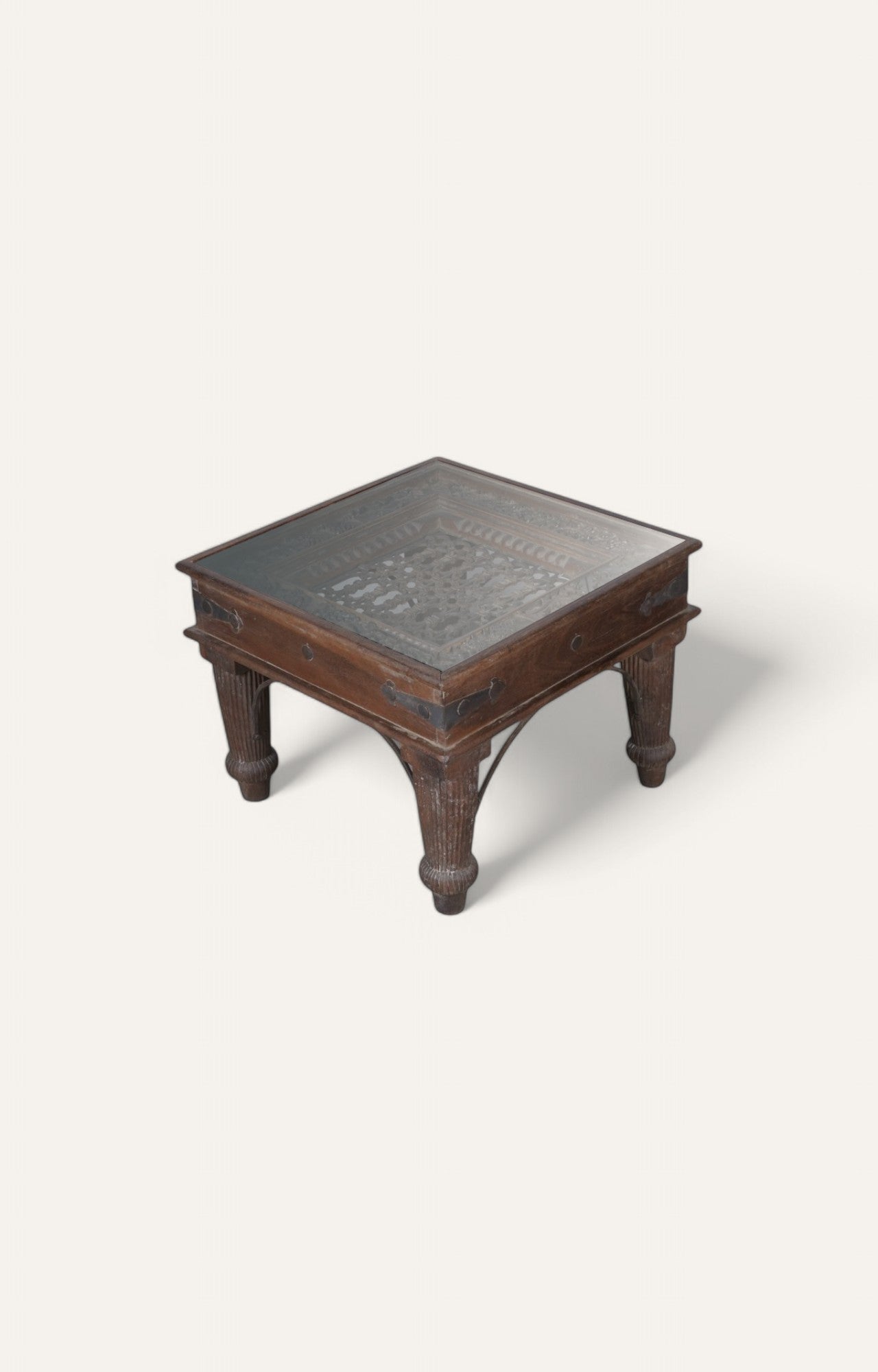 Rajputana Hand Carved Side Table