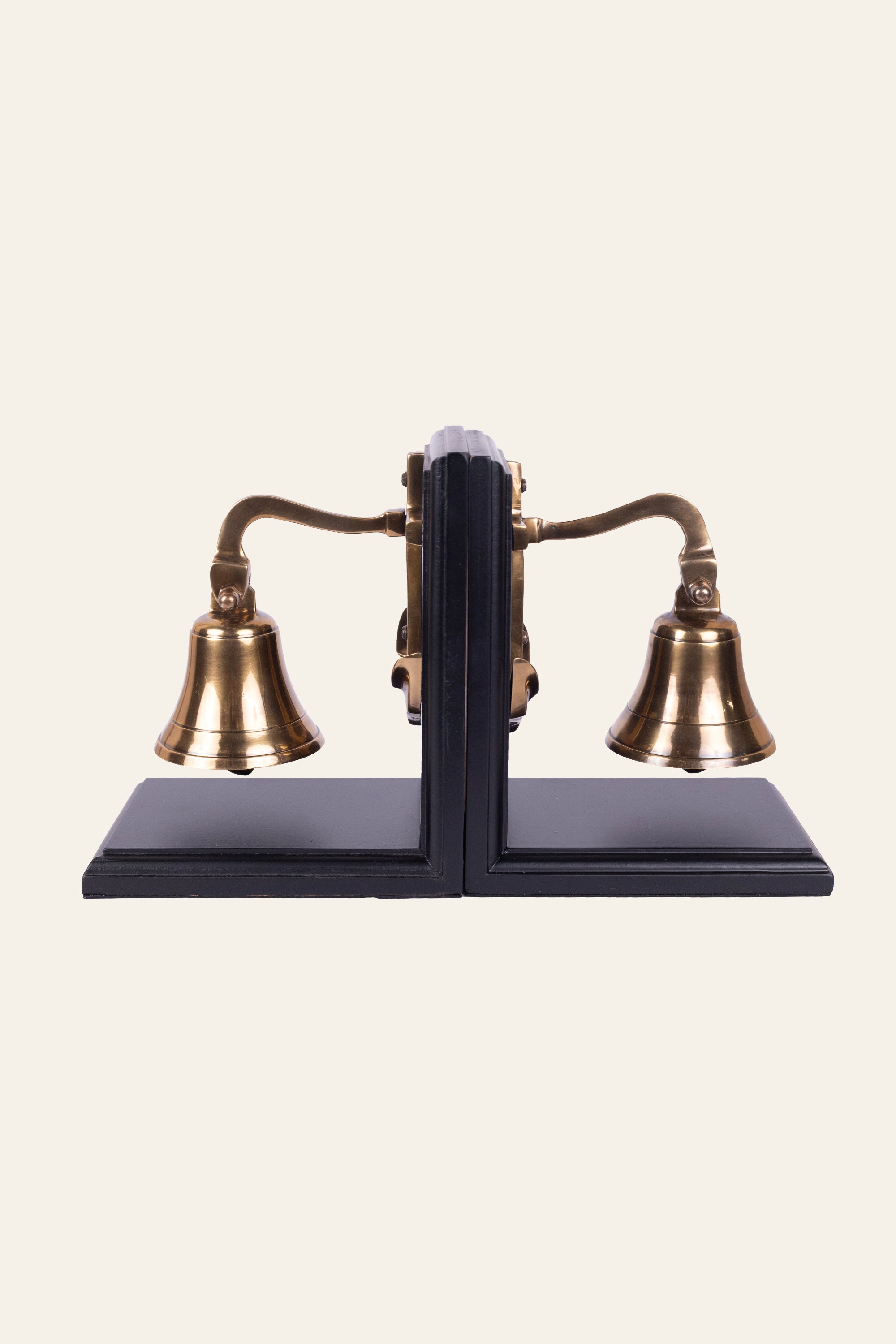 Brass Anchor Bell Bookends Set of 2