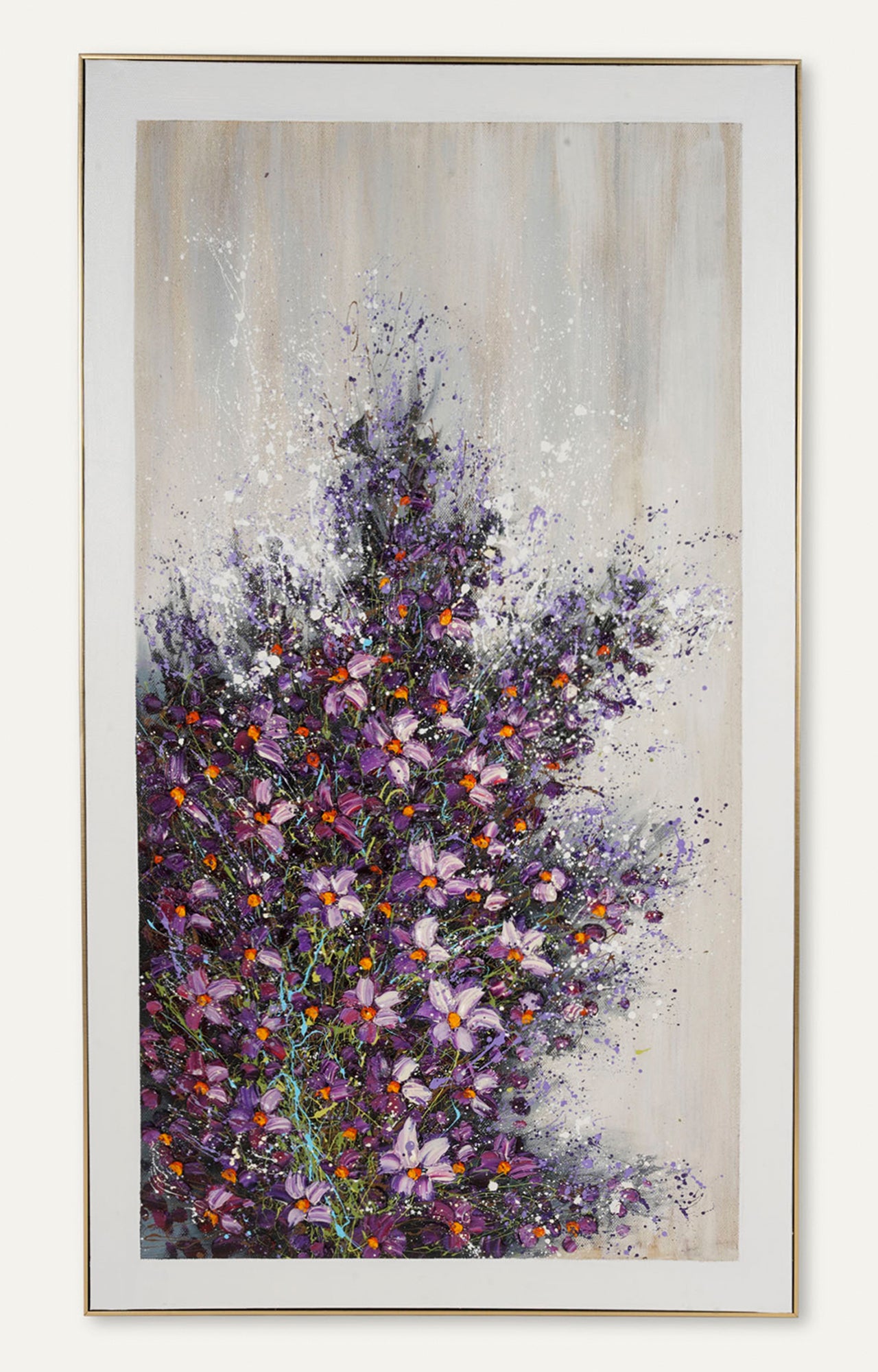 Whispers of Spring - Embossed Oil Painting
