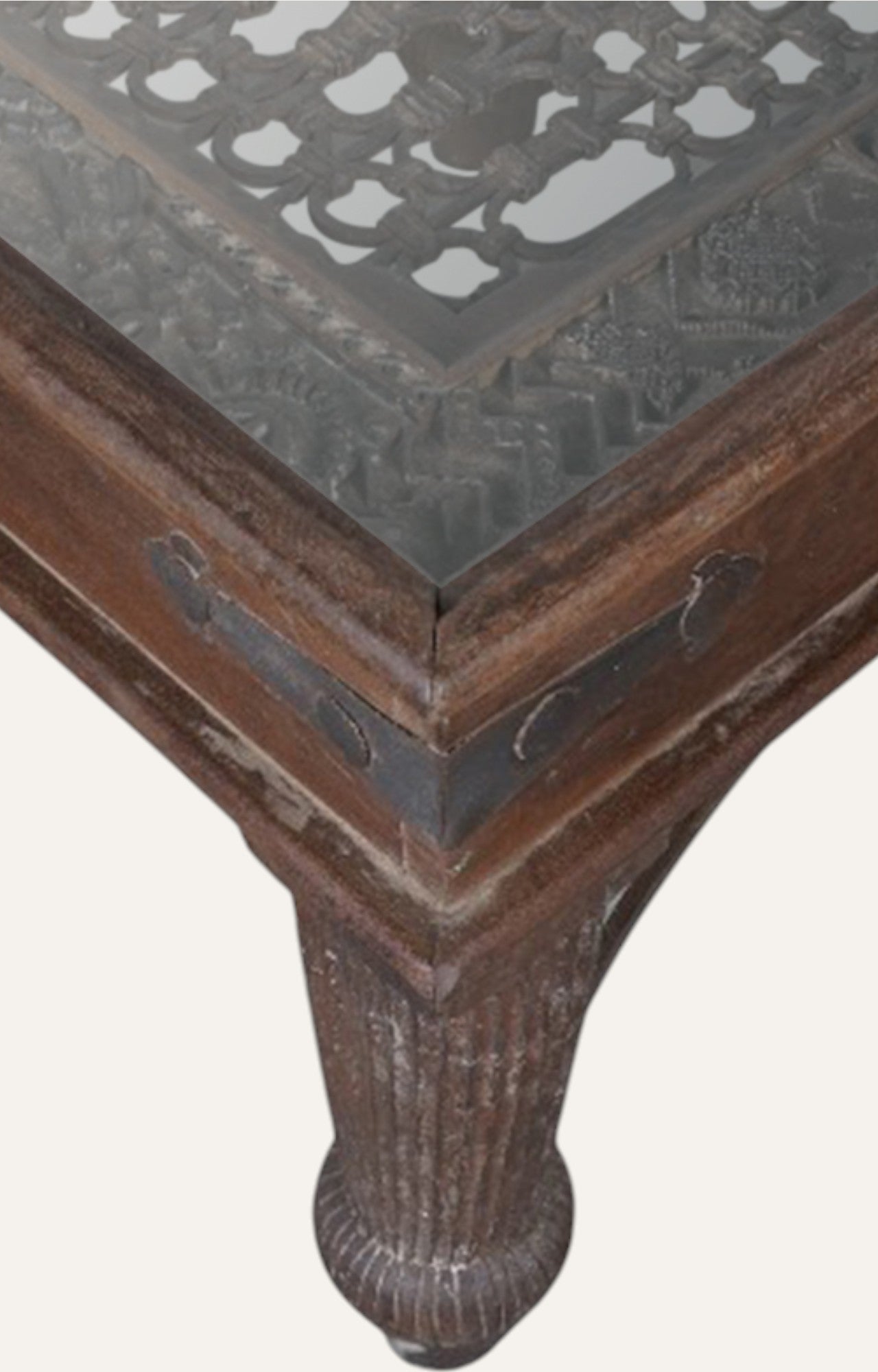 Rajputana Hand Carved Side Table