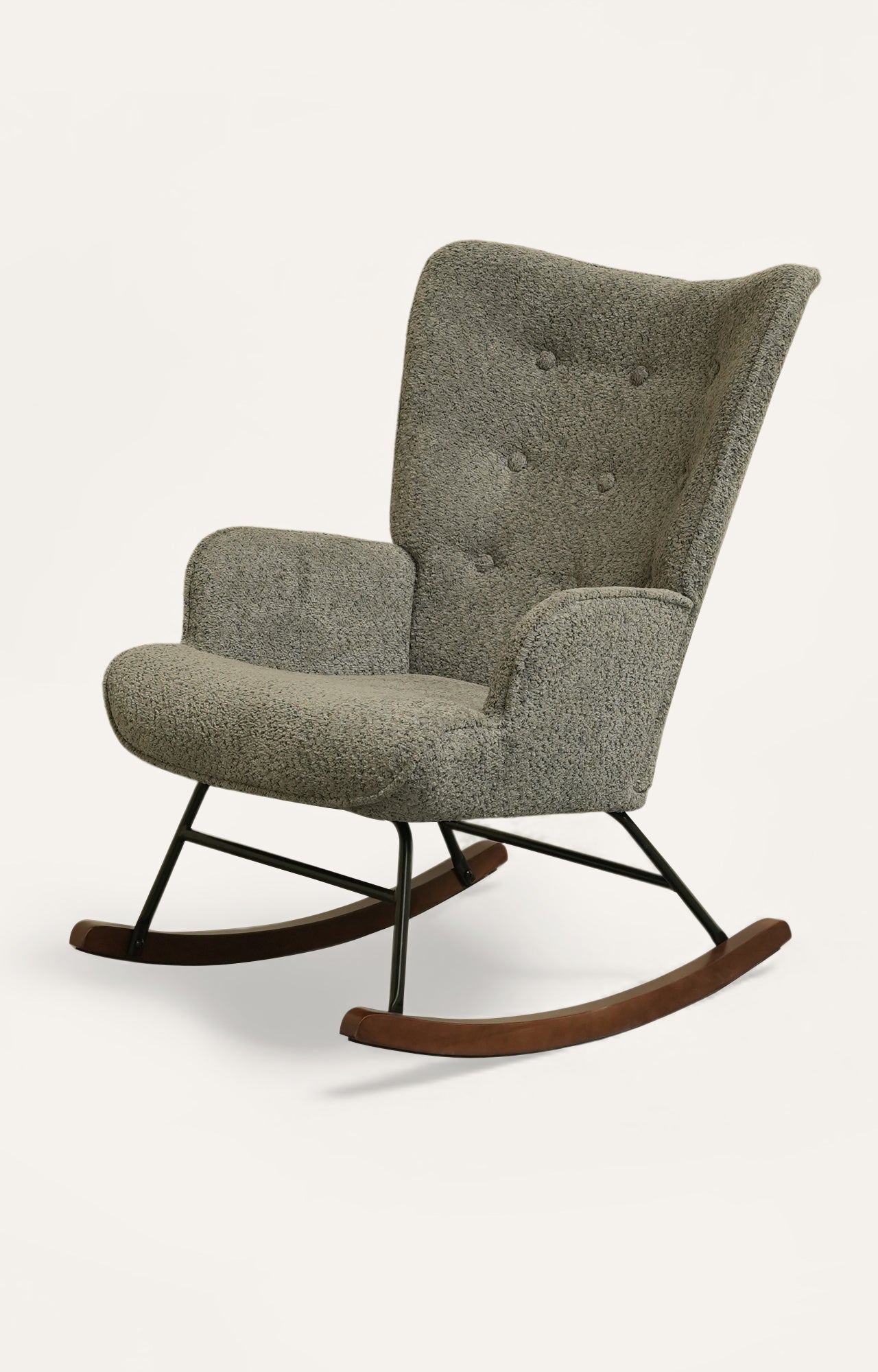 Solacing Boucle Rocking Chair