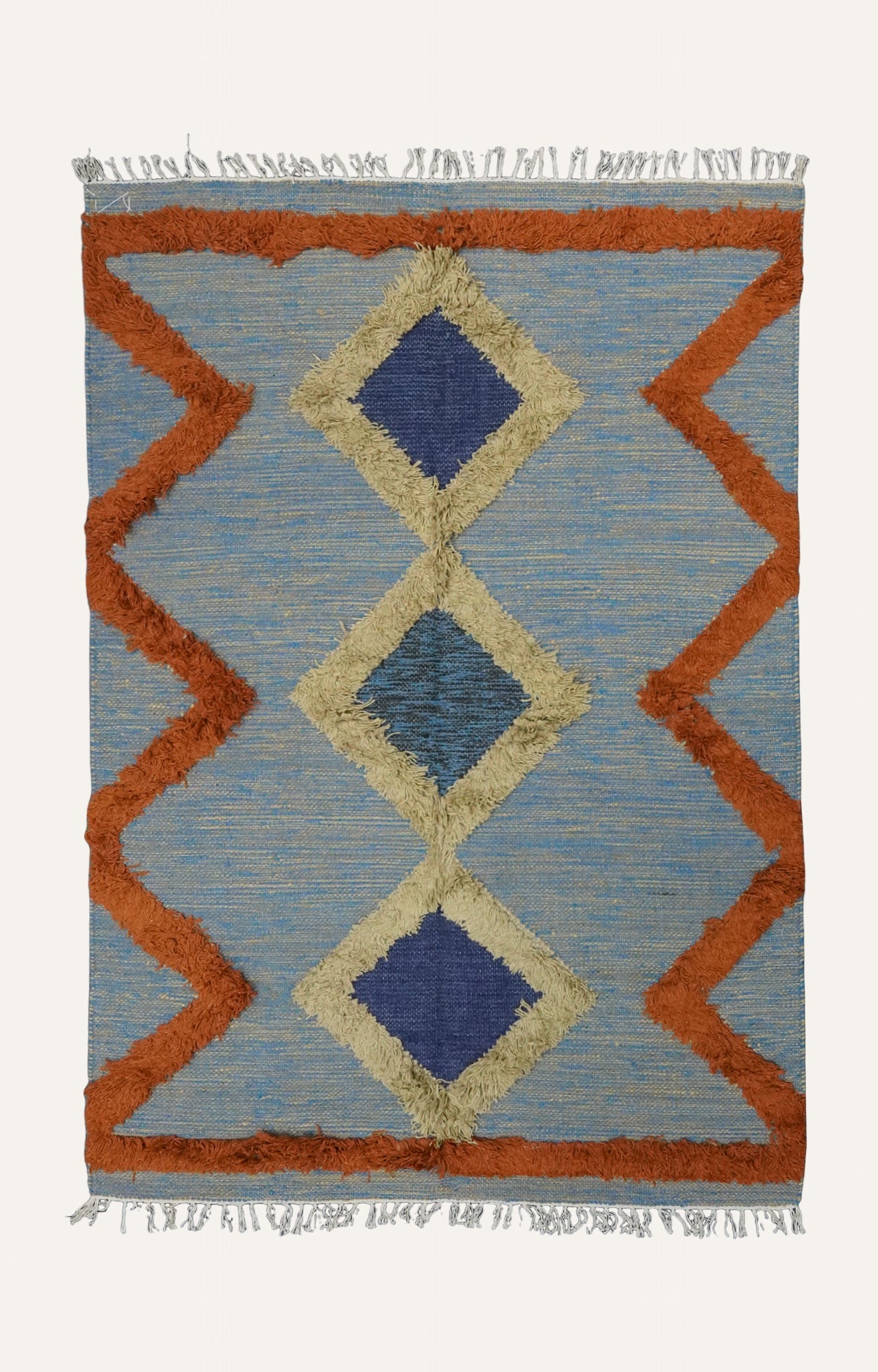 Geometric Handtufted Cotton Rug