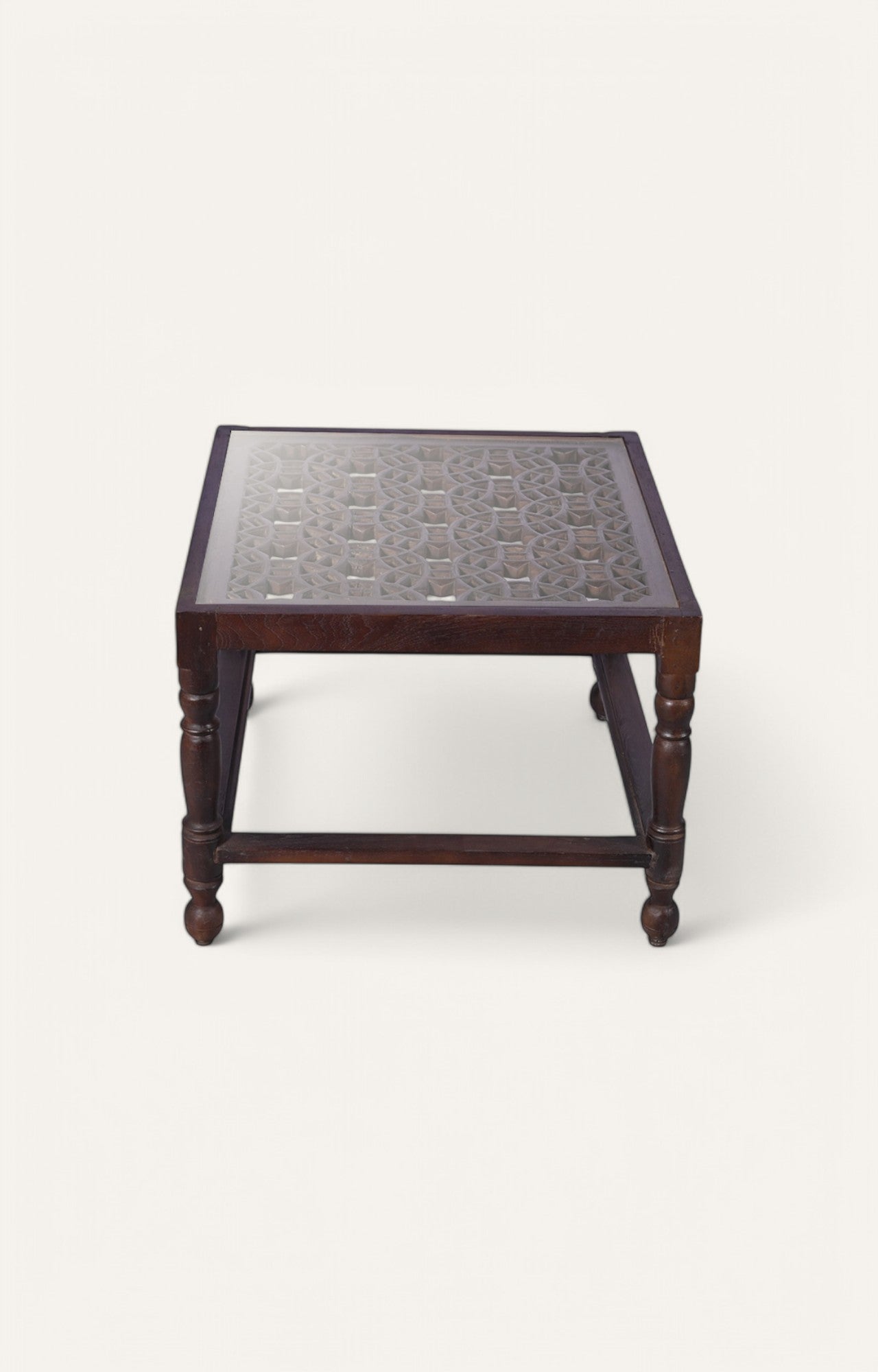Royal Hand Carved Wooden Side Table