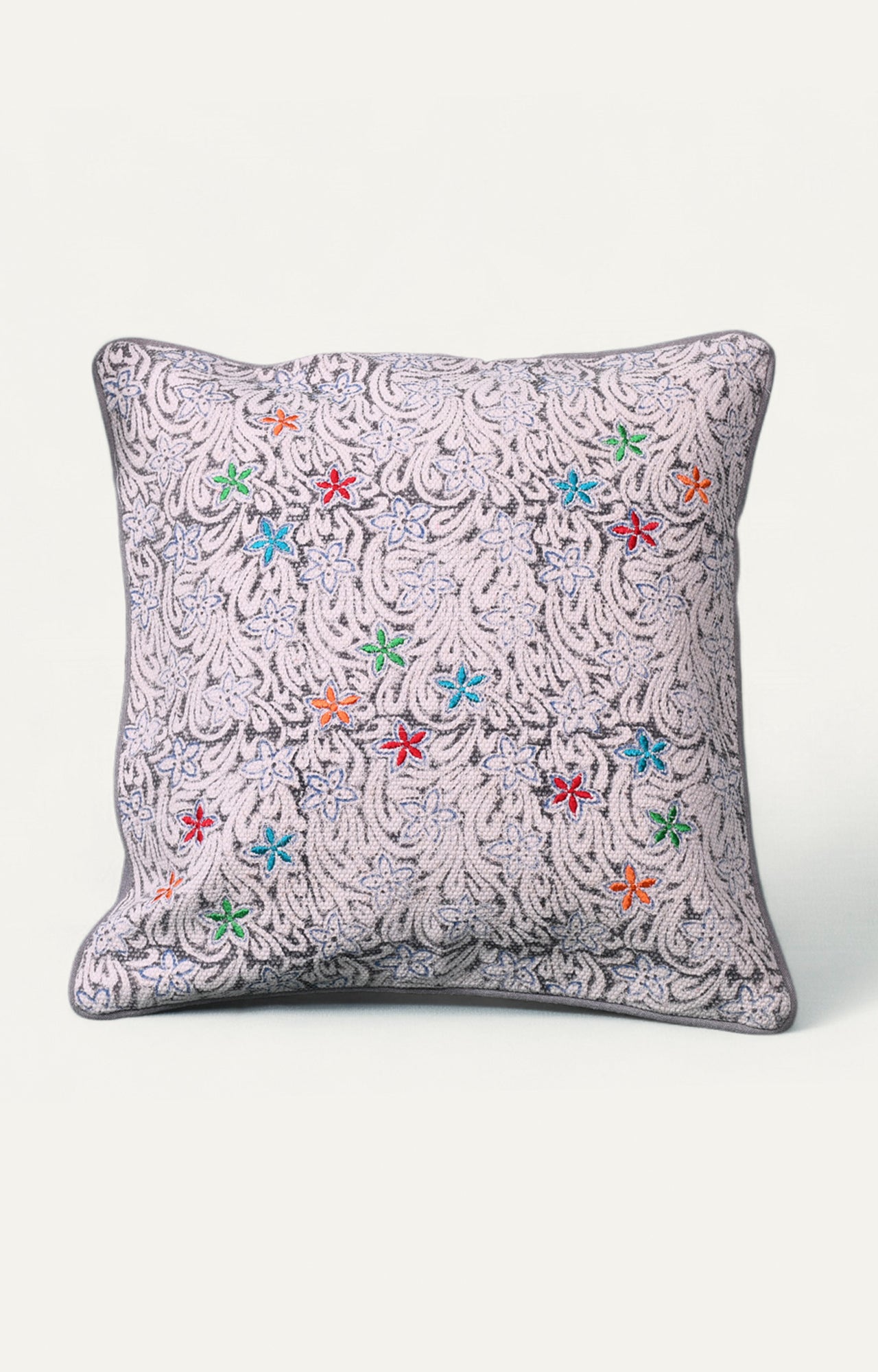 Floral Pop Cotton Cushion Cover