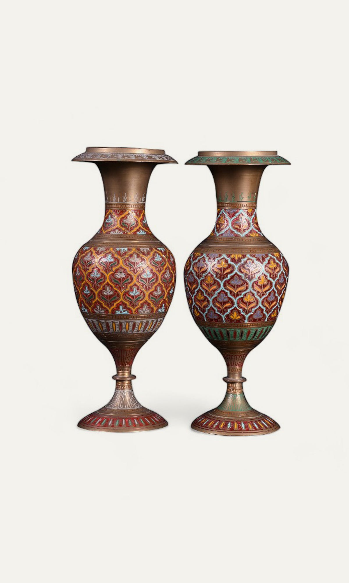 Brass Flower Pots - Set of 2