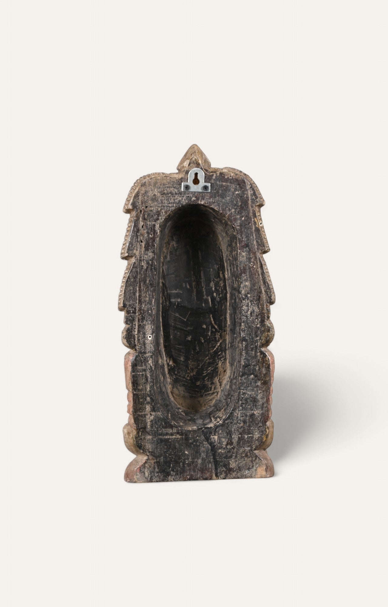 Traditional Man Hand-Carved Wooden Wall Mask