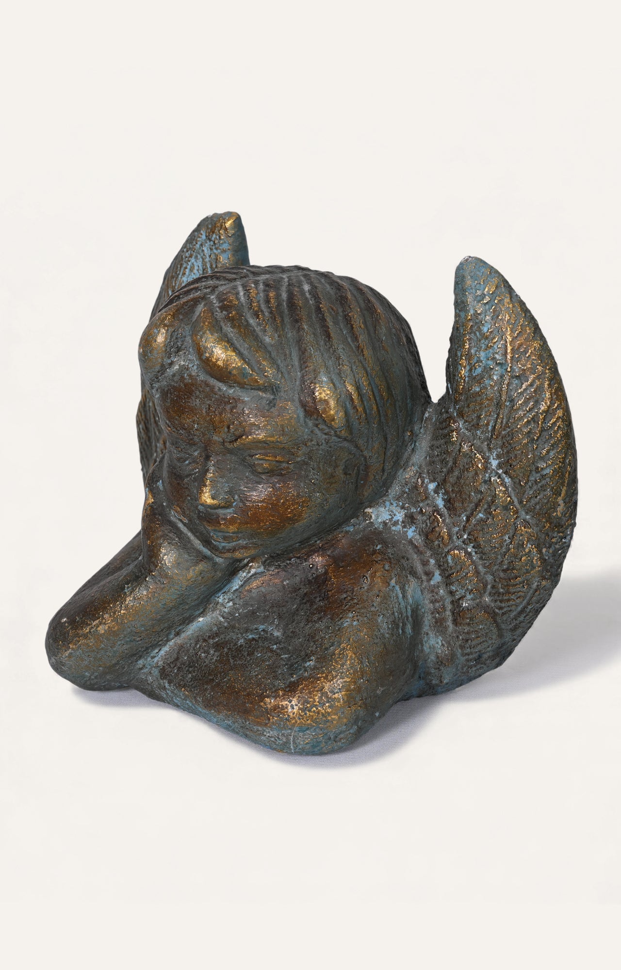 Grey and Gold Accent Angle Sculpture