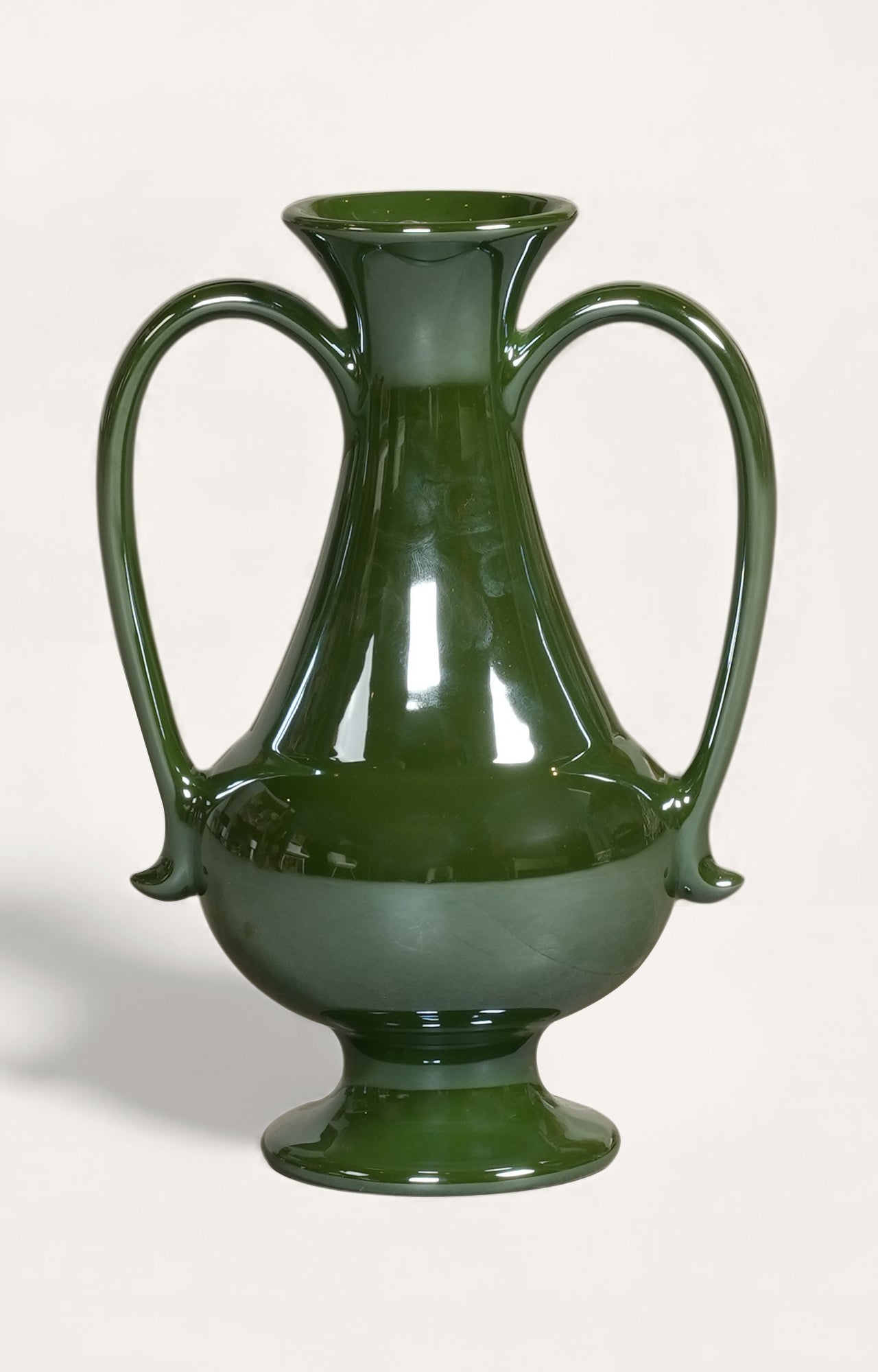 Ceramic Twin-Handle Art Vase