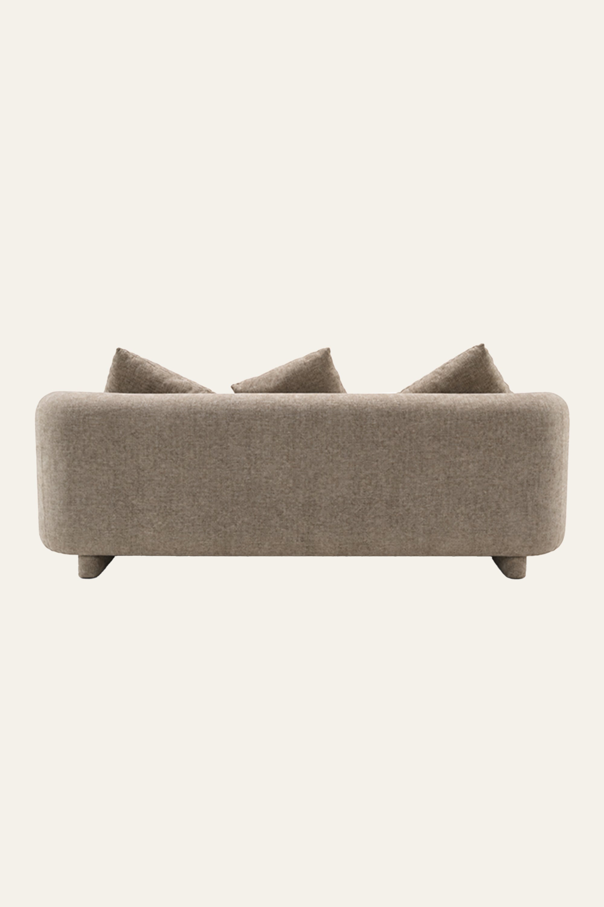 Taupe Track Arm Sofa for Family Living Rooms