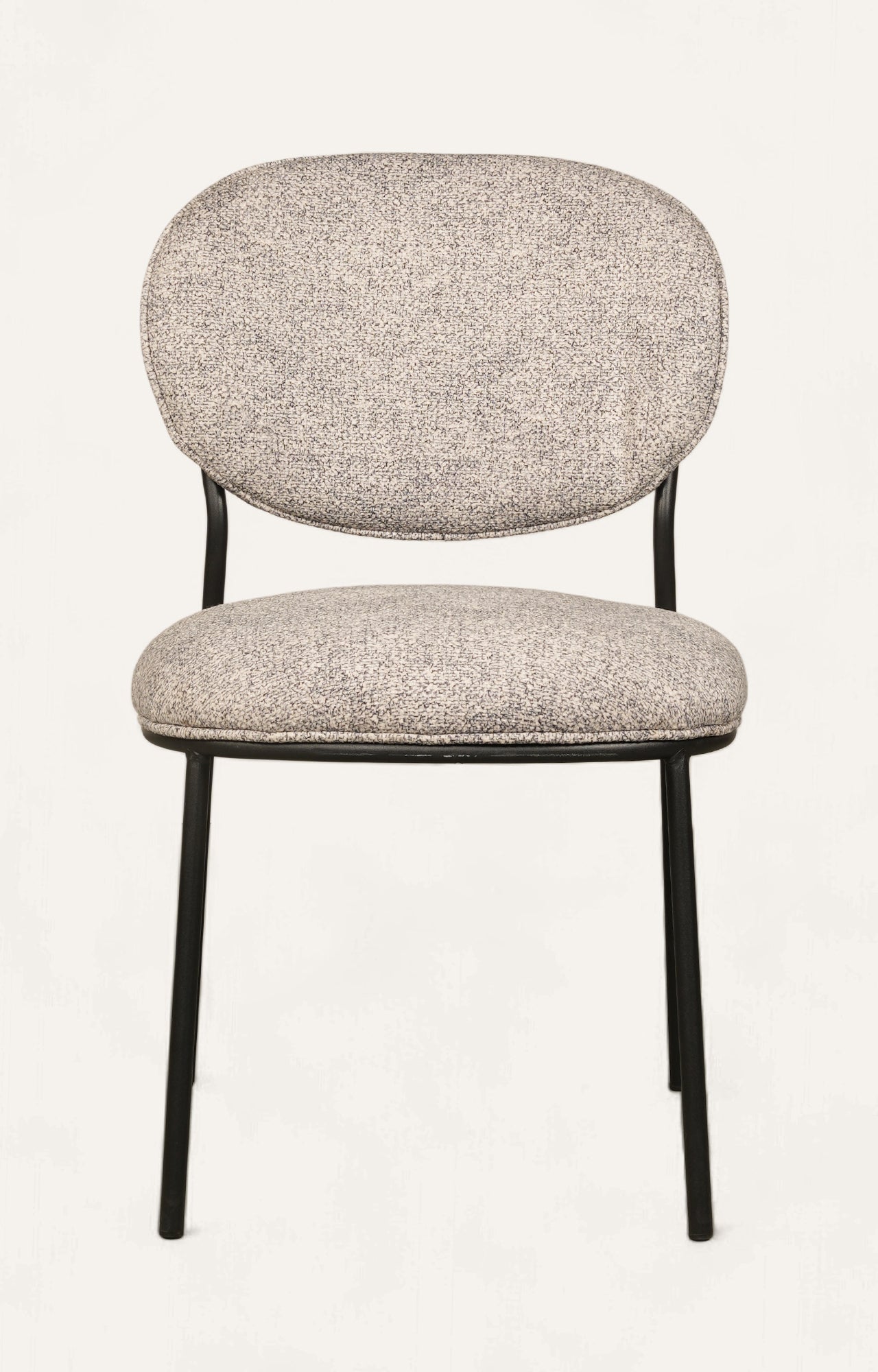 Modern Upholstered Metal Frame Dining Chair