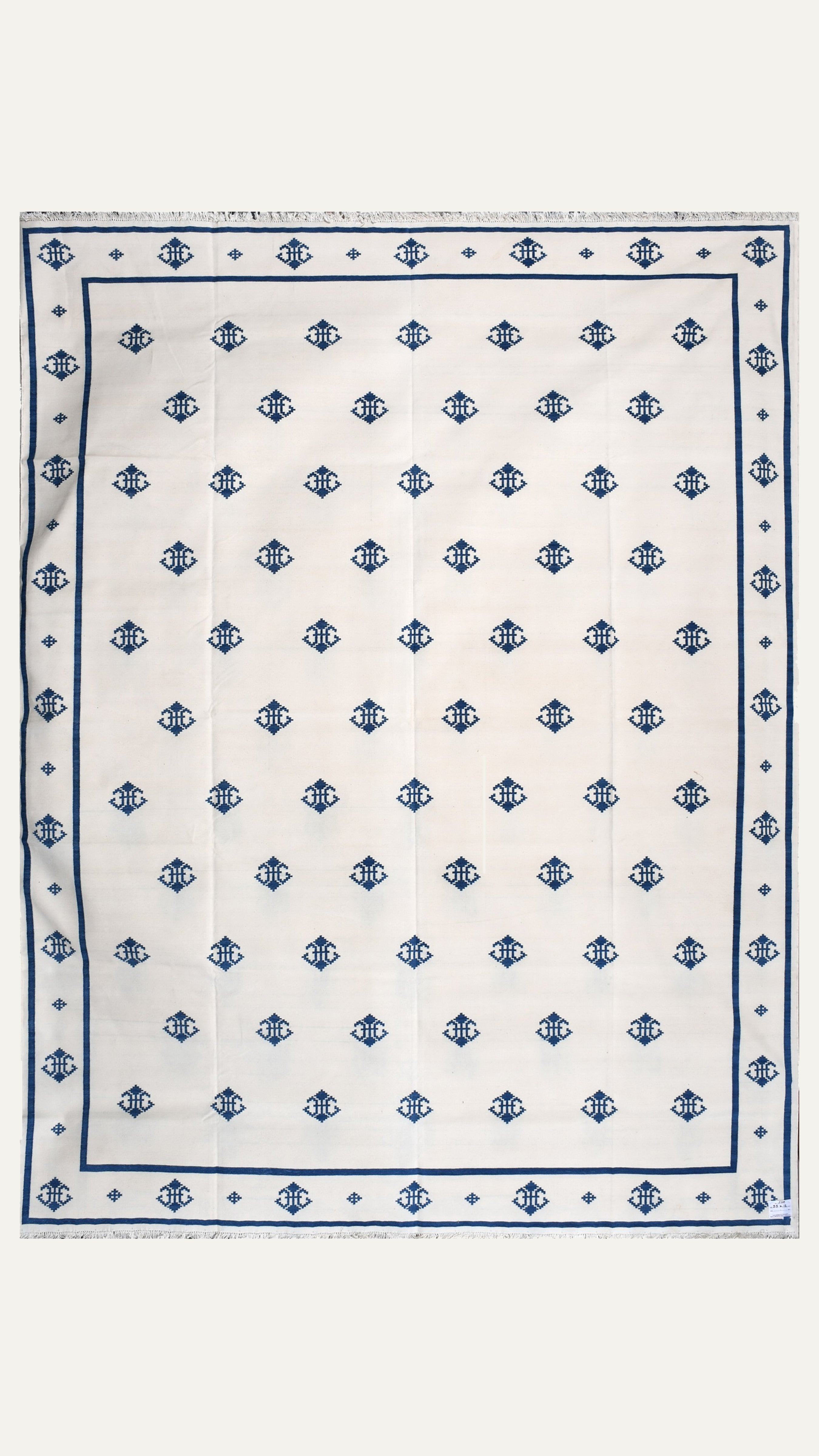 Diamond Fleur Cotton Rug
