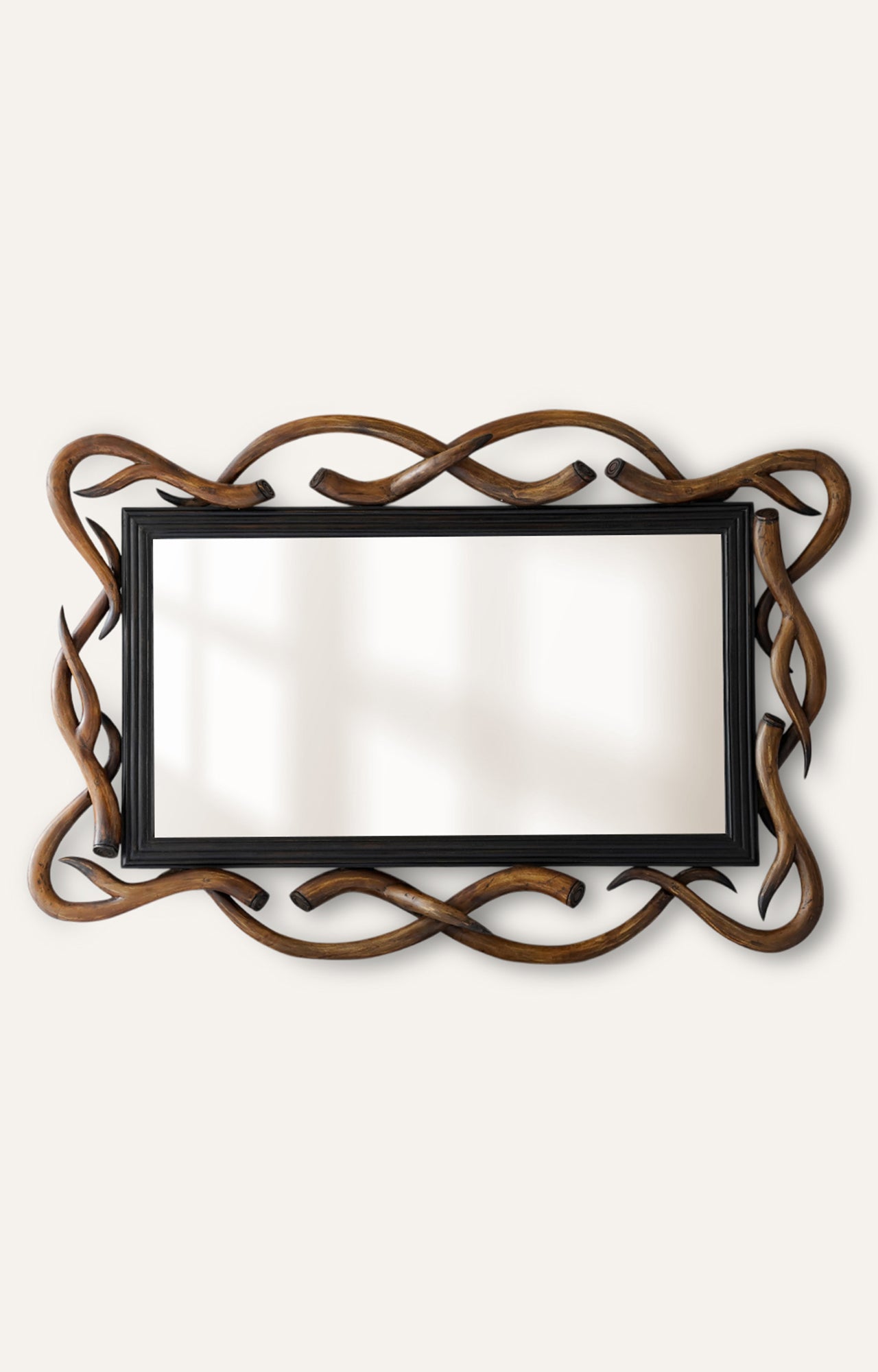 Undulating Vintage Wall Mirror