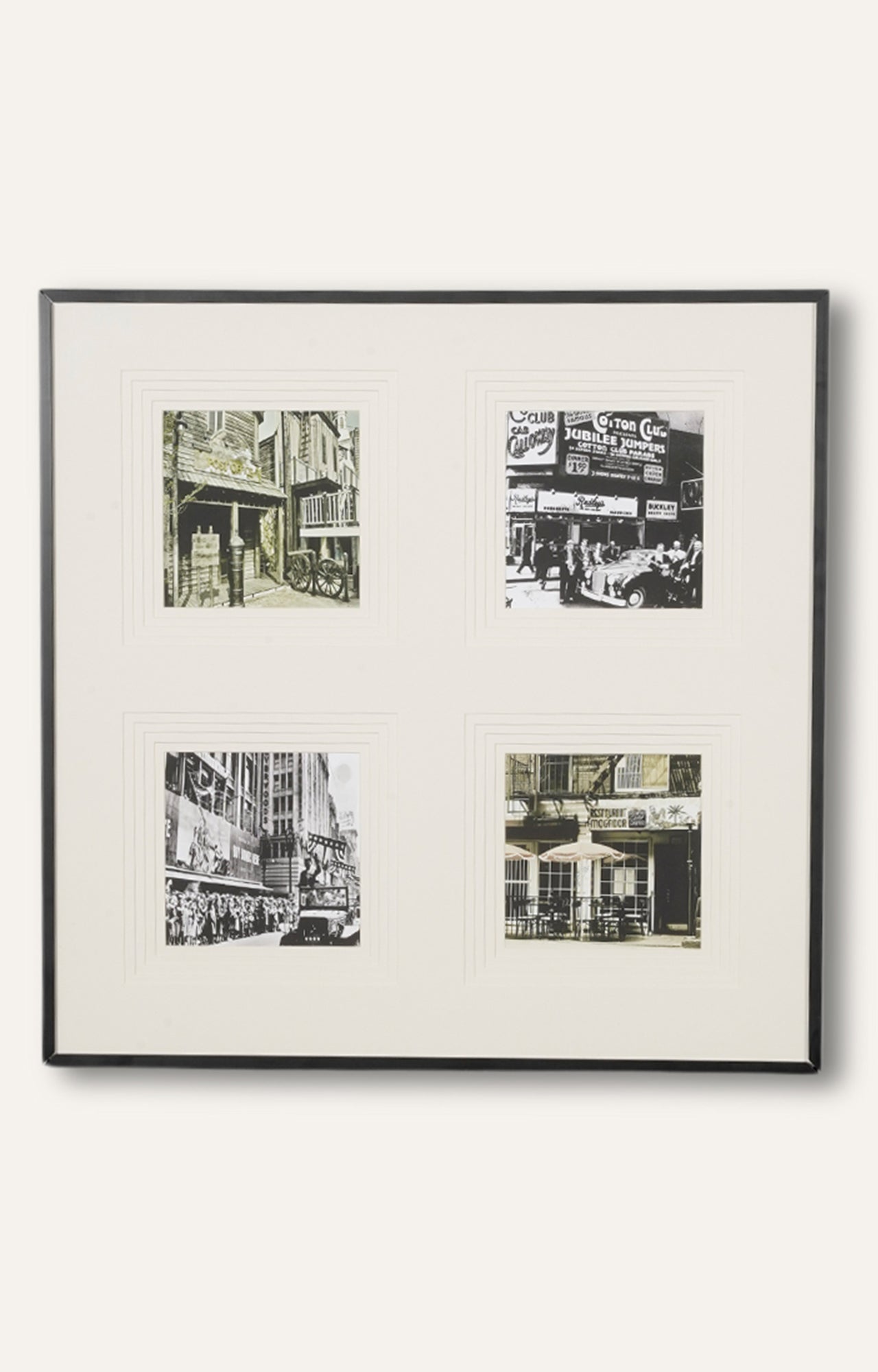 Retro Grid Stencil Art (Framed)