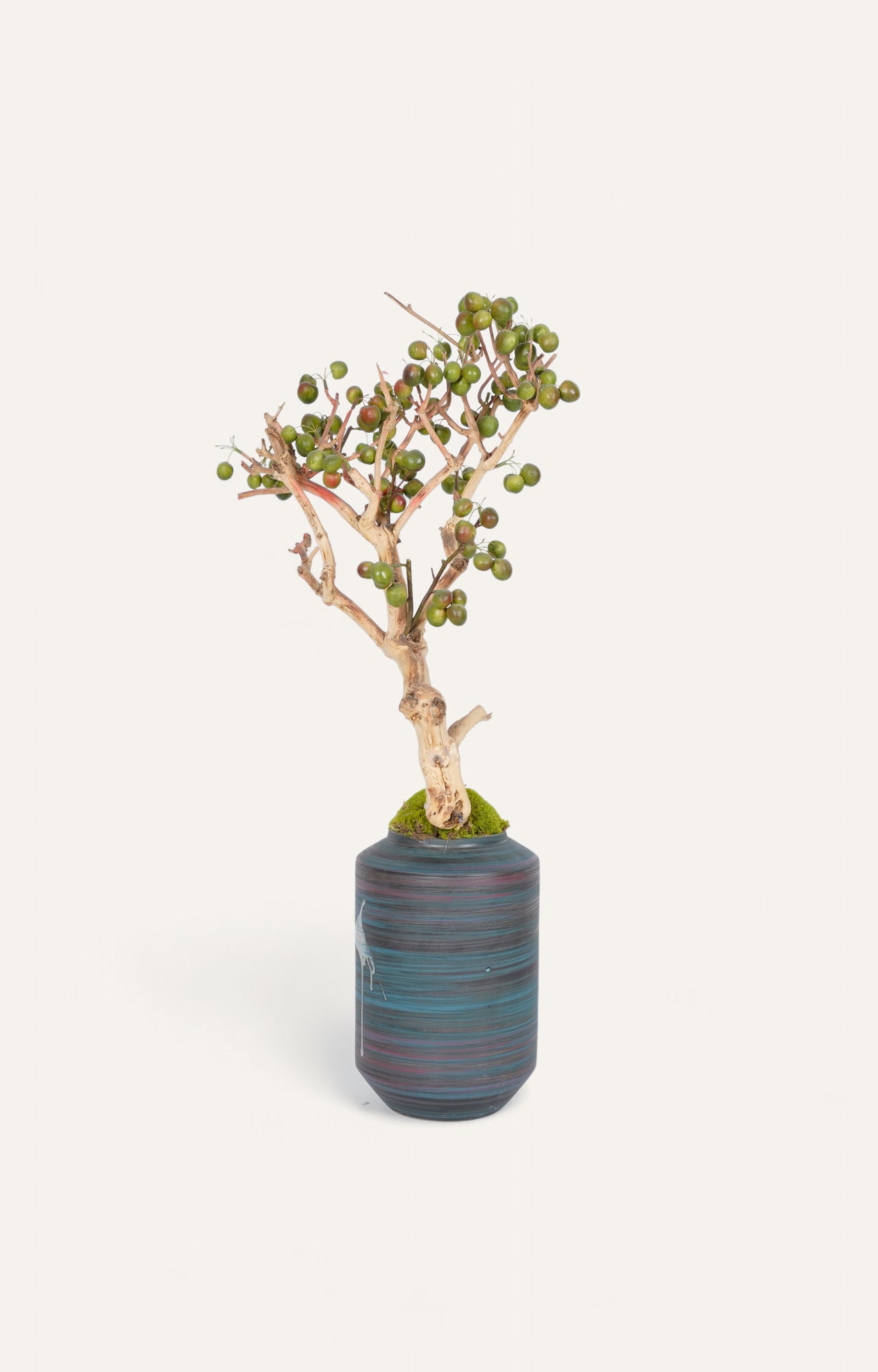 Artificial Bonsai Berry Tree in Pot - 3 Feet