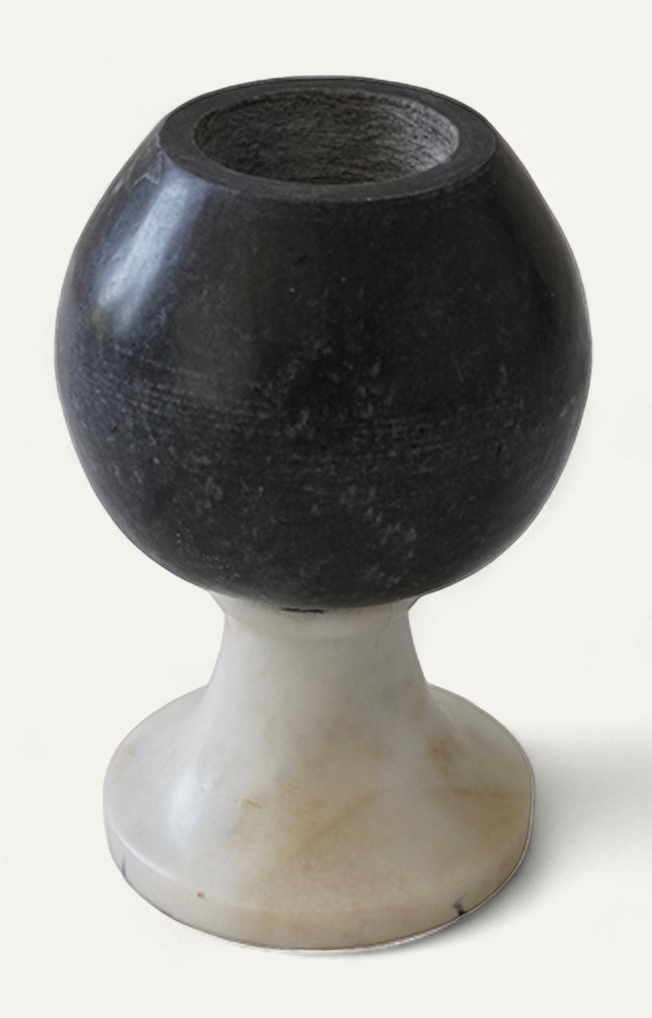 Black & White Marble Candle Stand