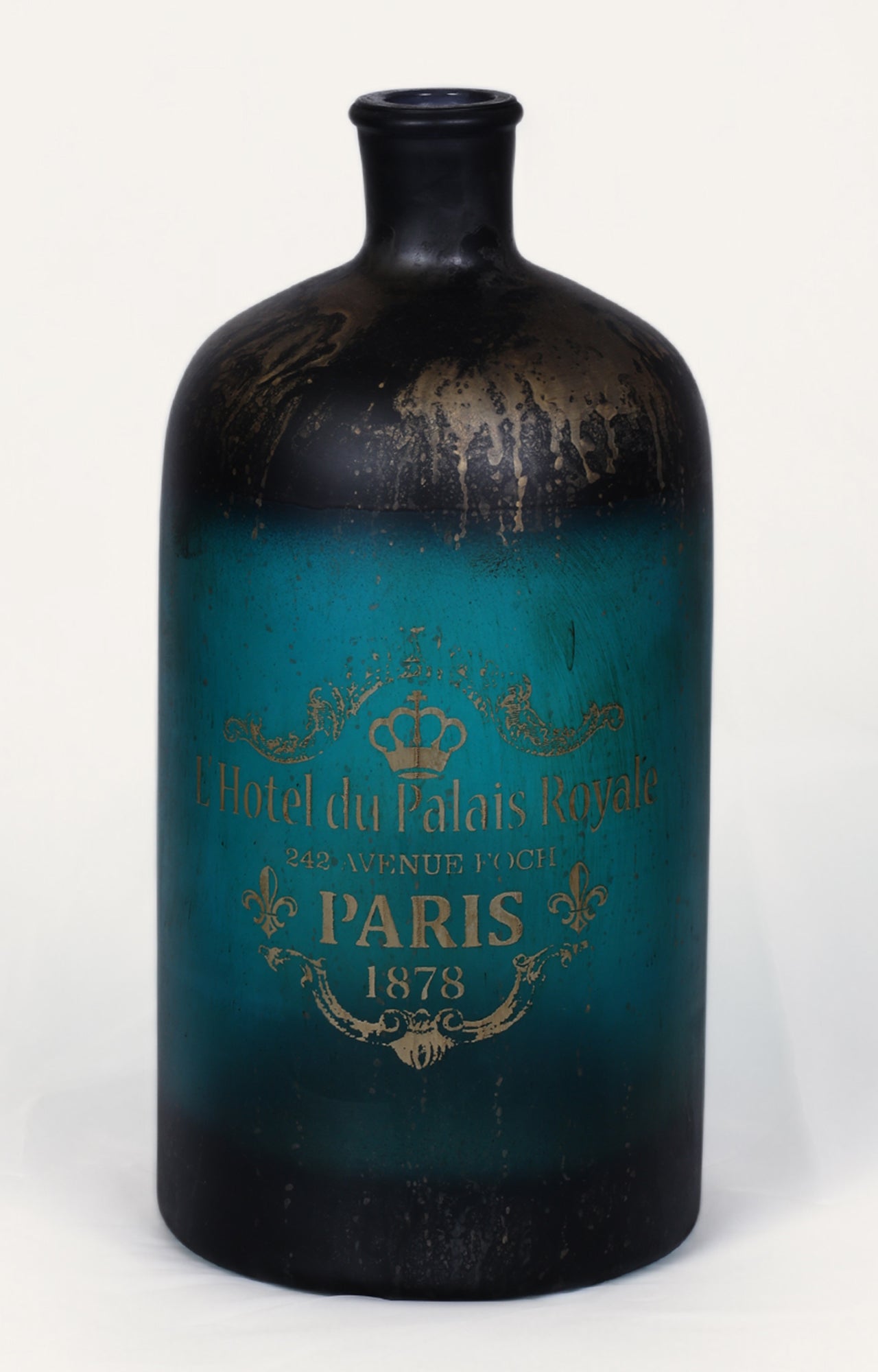 Antic Victorian Colored glass Vase/Glass bottle