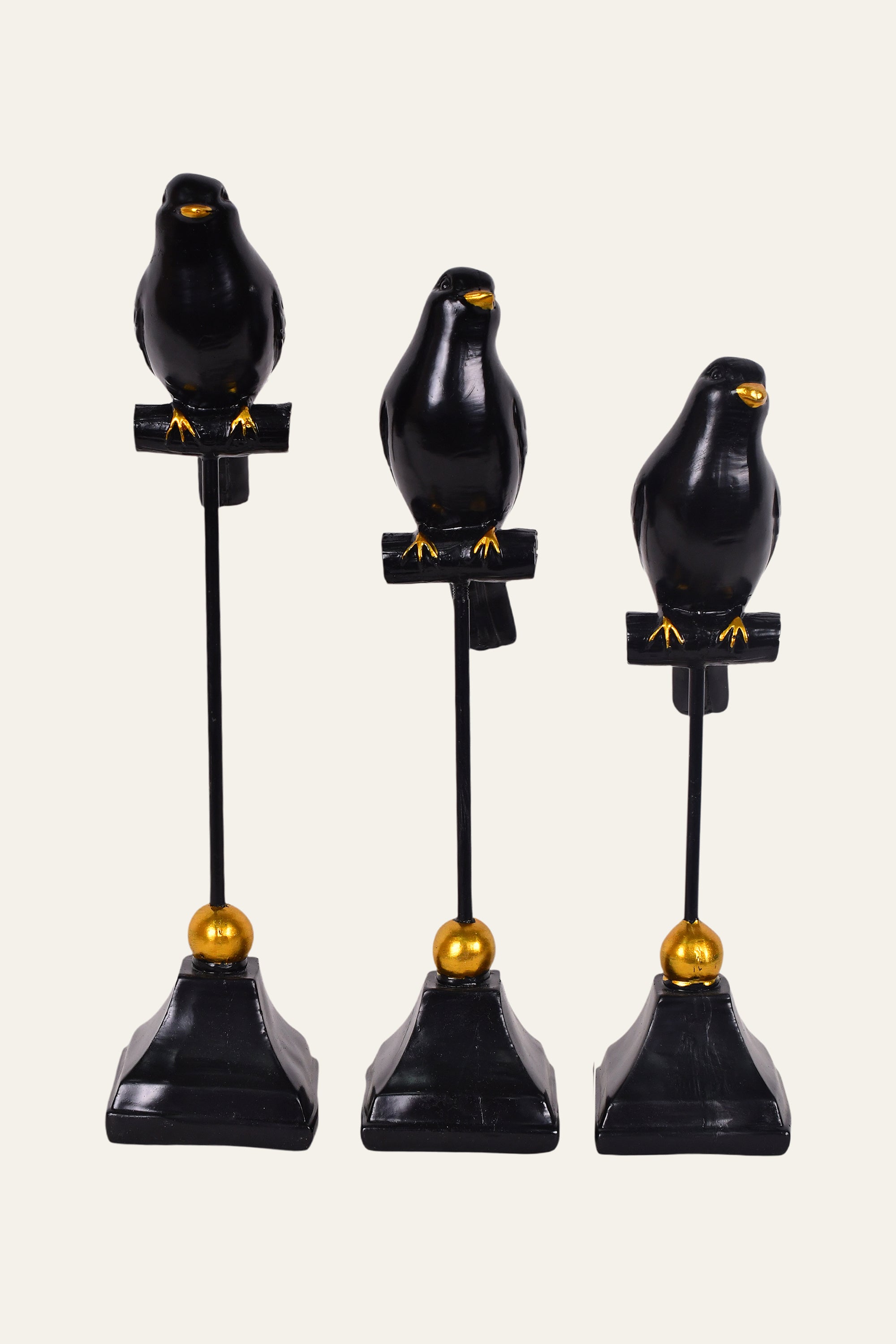 Minimalistic Modern Bird Figurine – Set of 3
