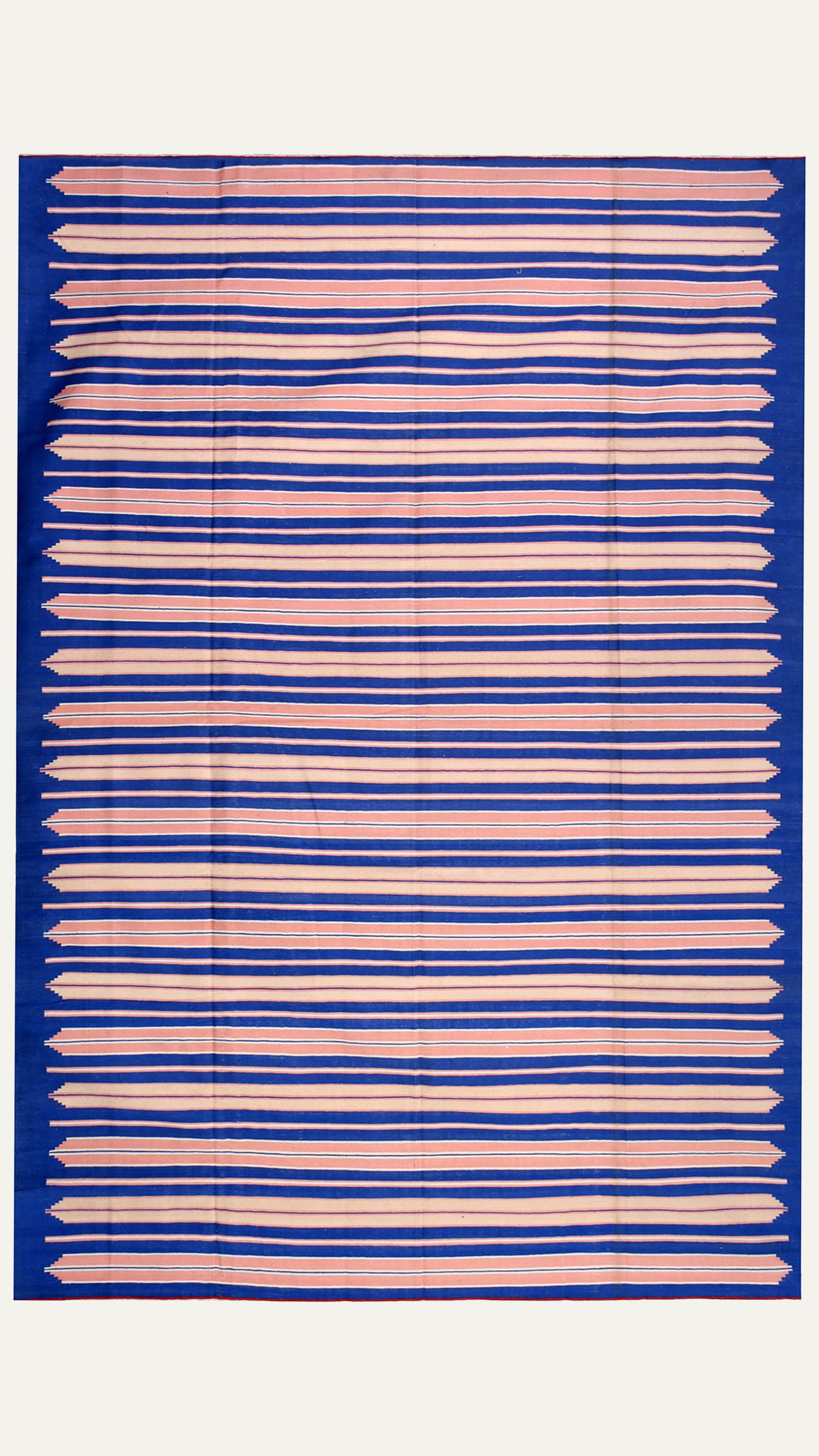 Vibrant Striped  Cotton Rug