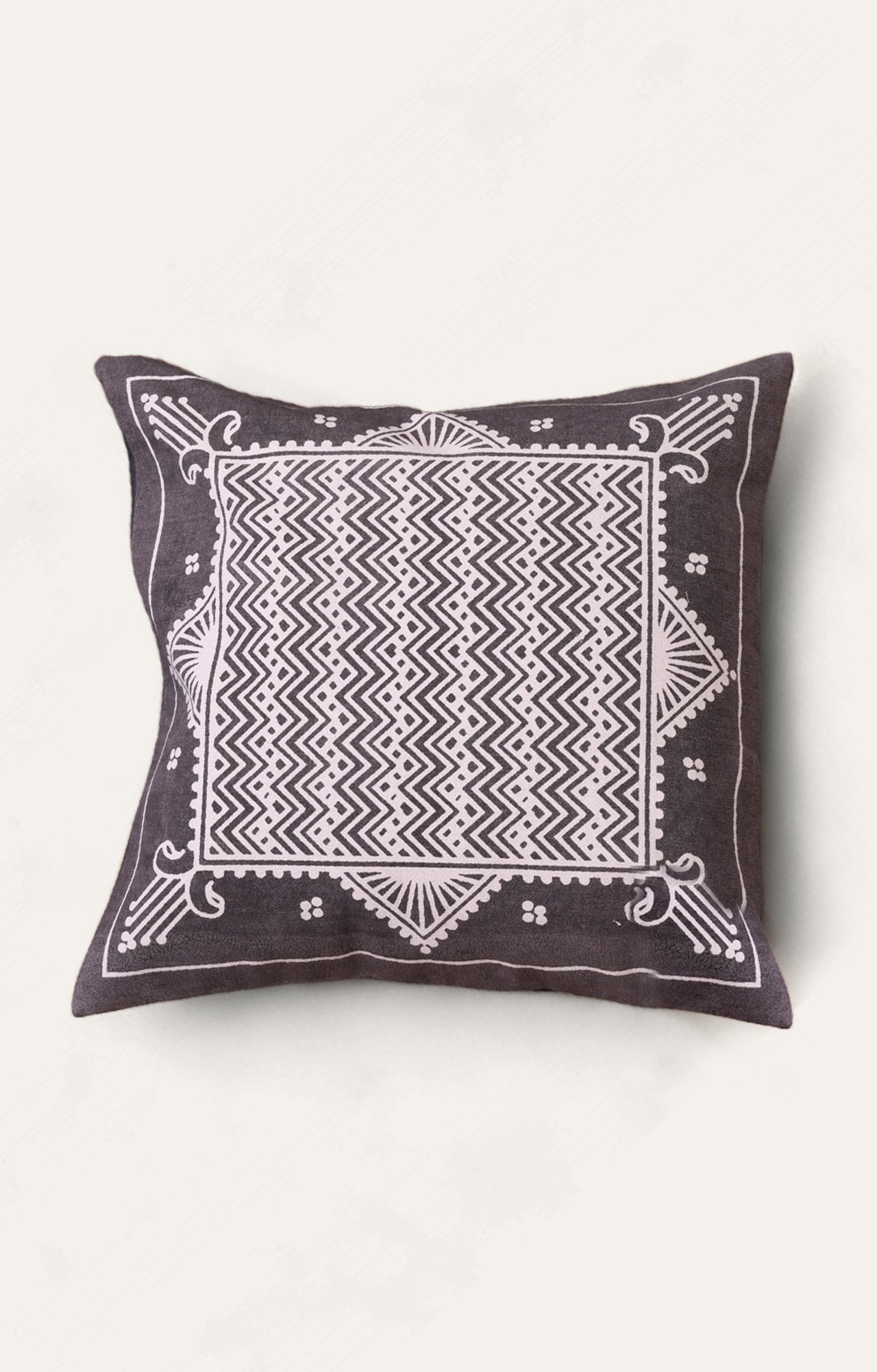 Kambi Kolam Cushion Cover