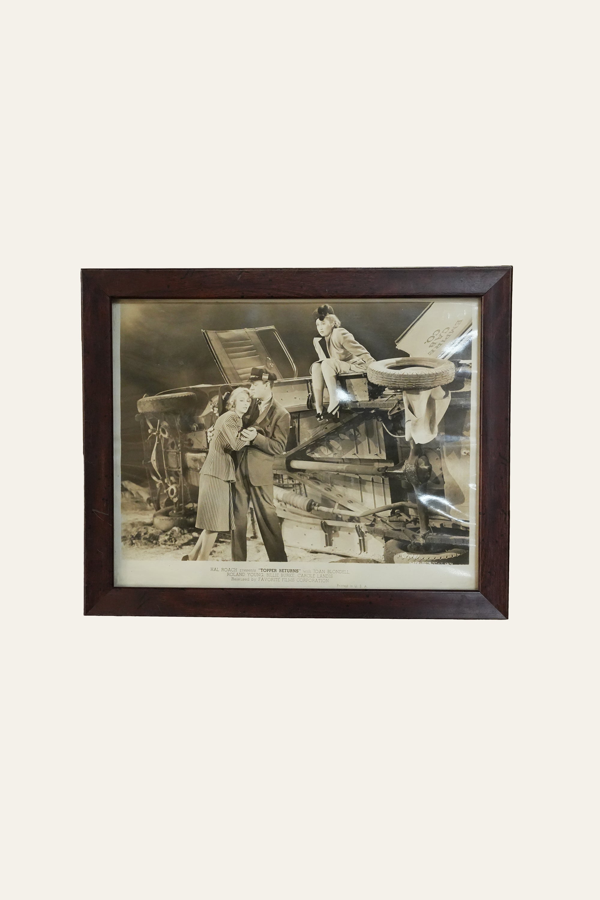 Black & White 1941 Topper Returns Photograph