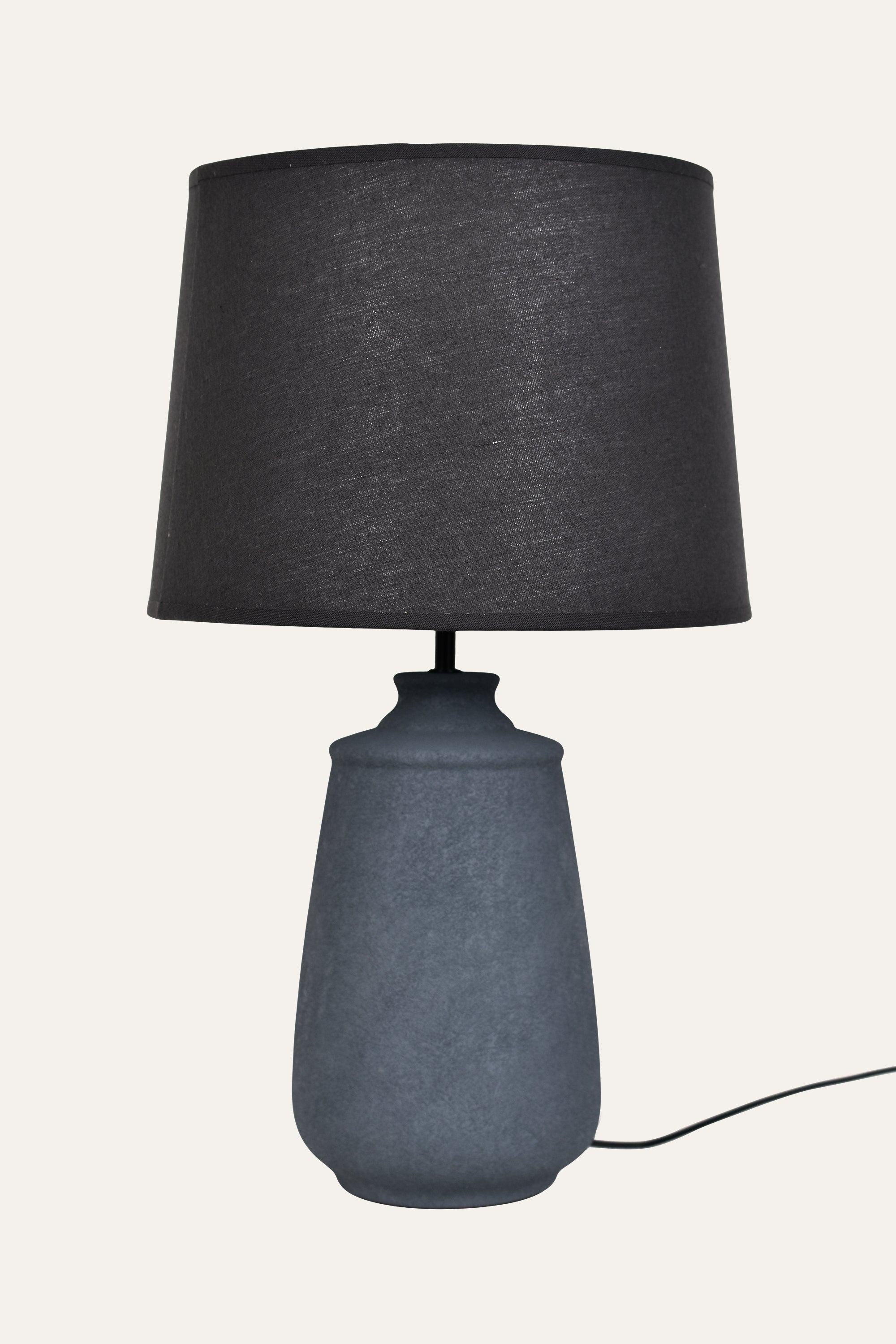 Minimalist Grey Ceramic Table Lamp