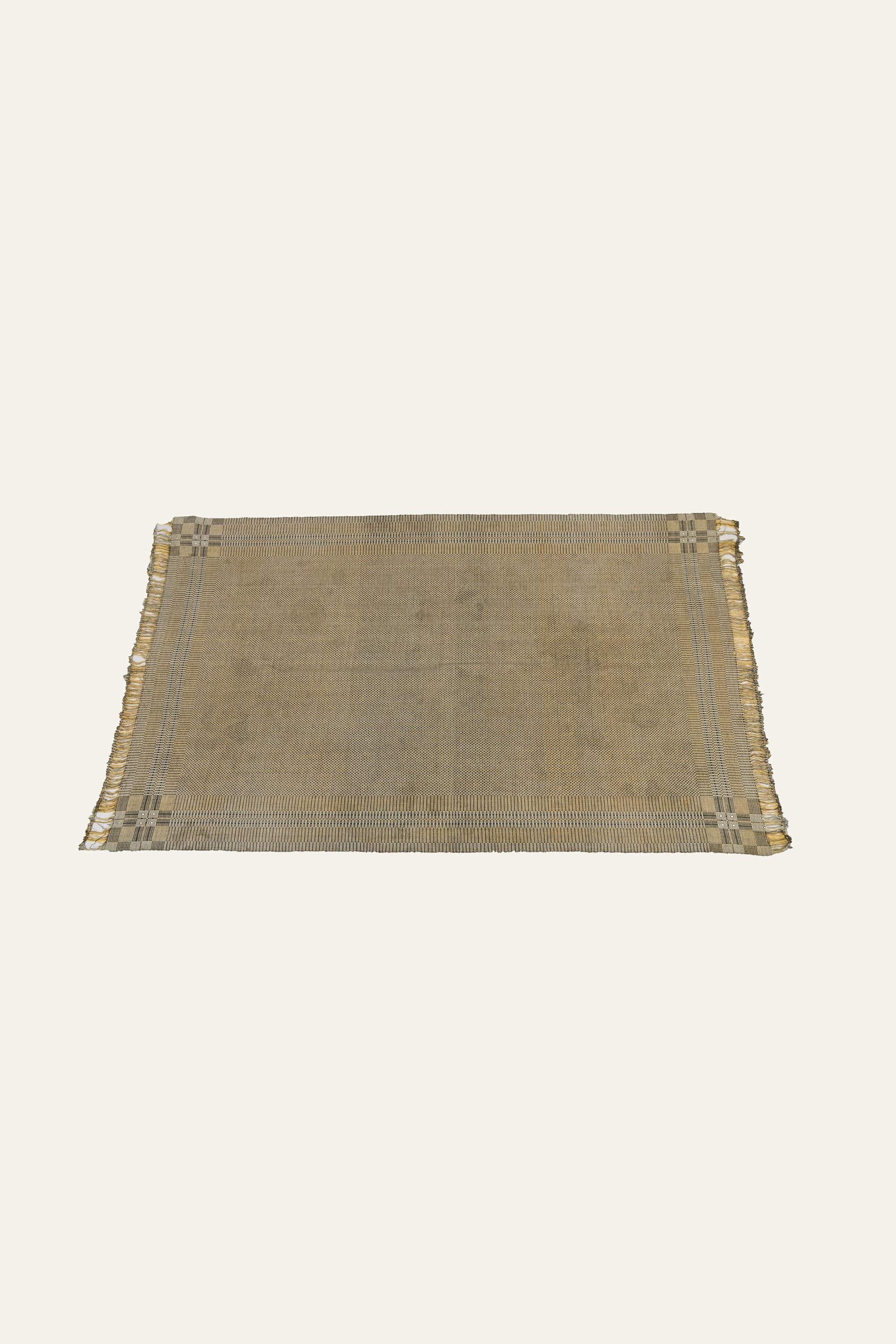 Mustard & Grey Reversible Cotton Khes Wall Tapestry