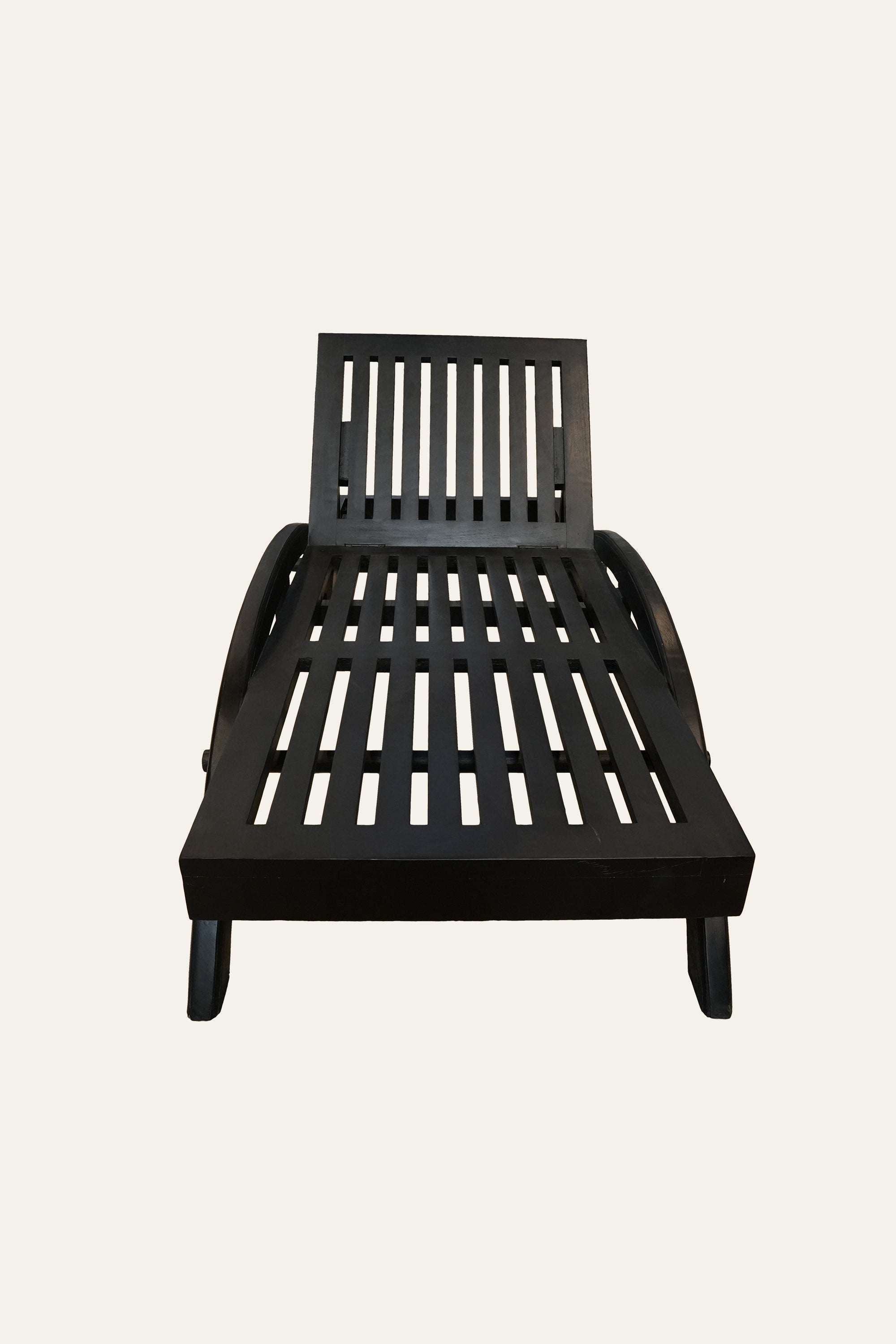 Curved Wooden Pool Lounger