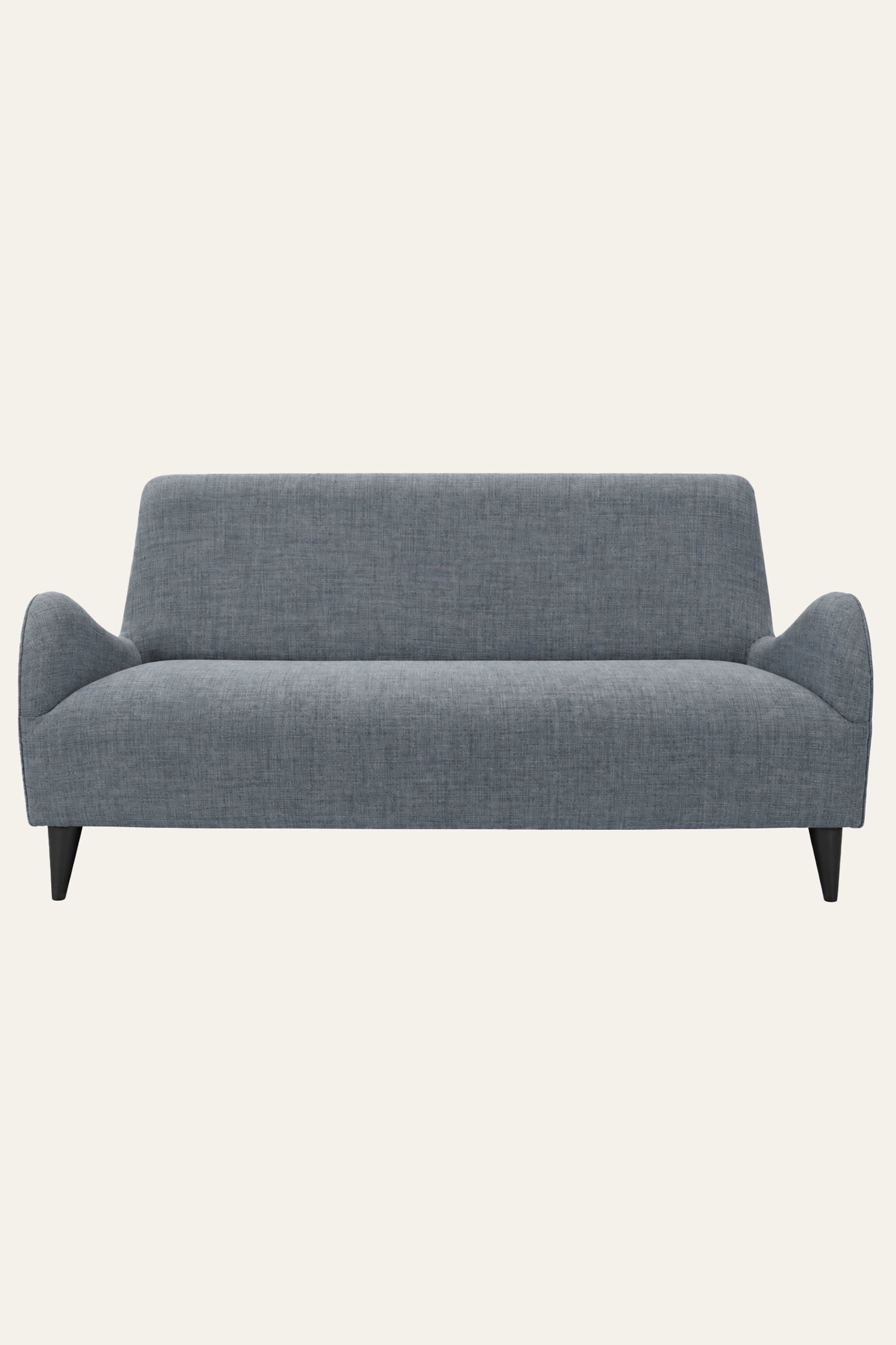 Grey Textured High Back Sofa for Compact Rooms