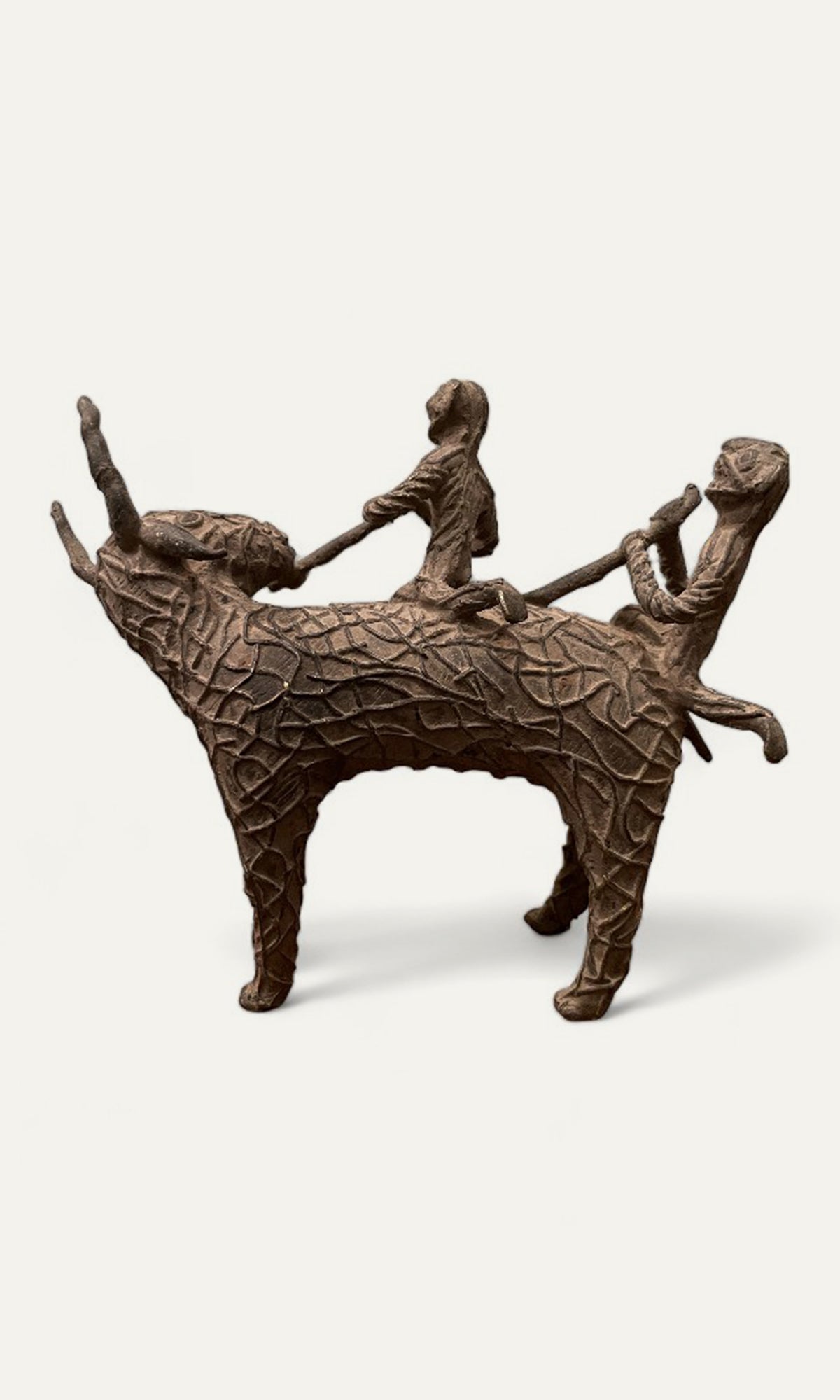 Brass Camel with Wanderers on the back