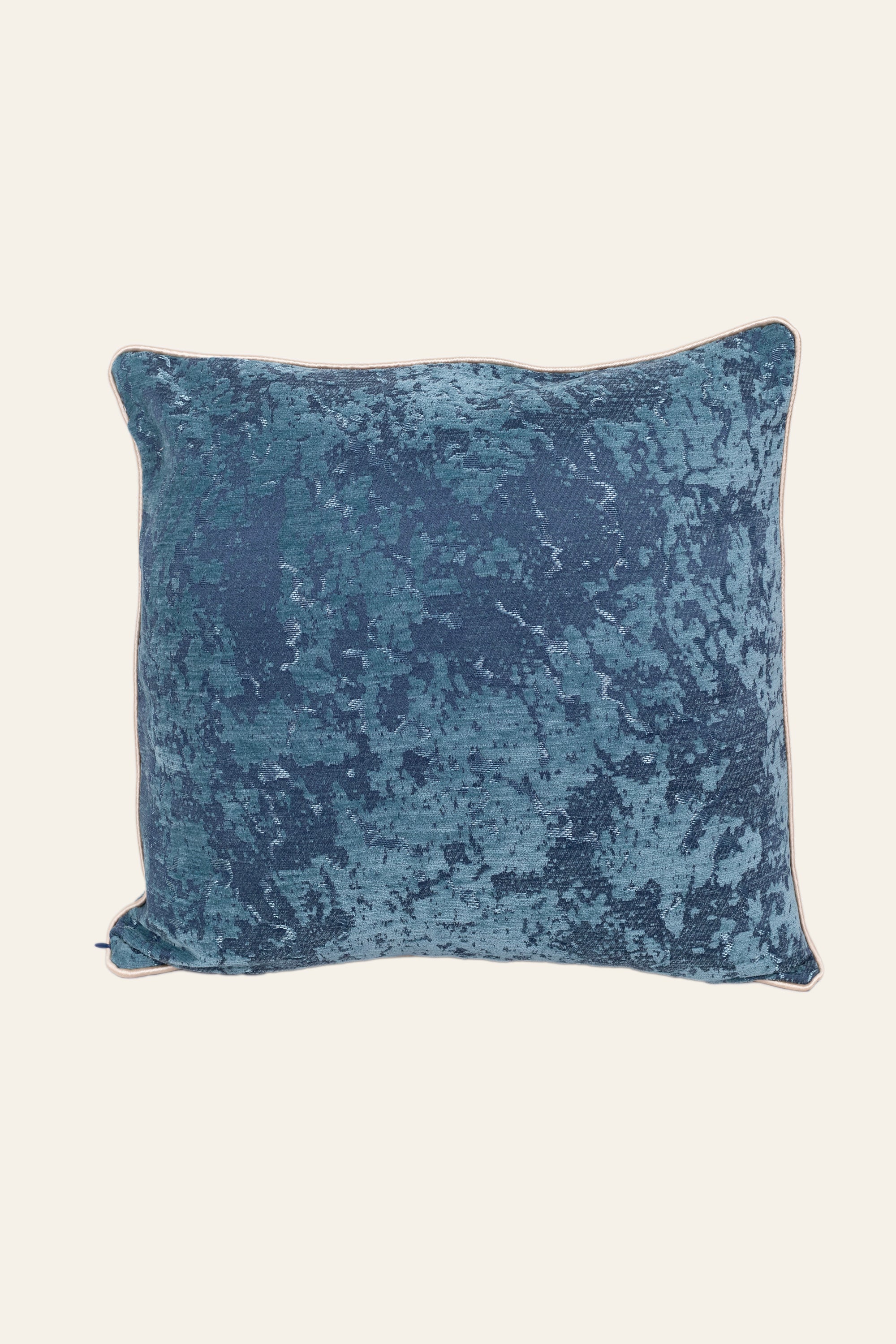 Teal Blue Textured Scatter Cushion for Sofa Set