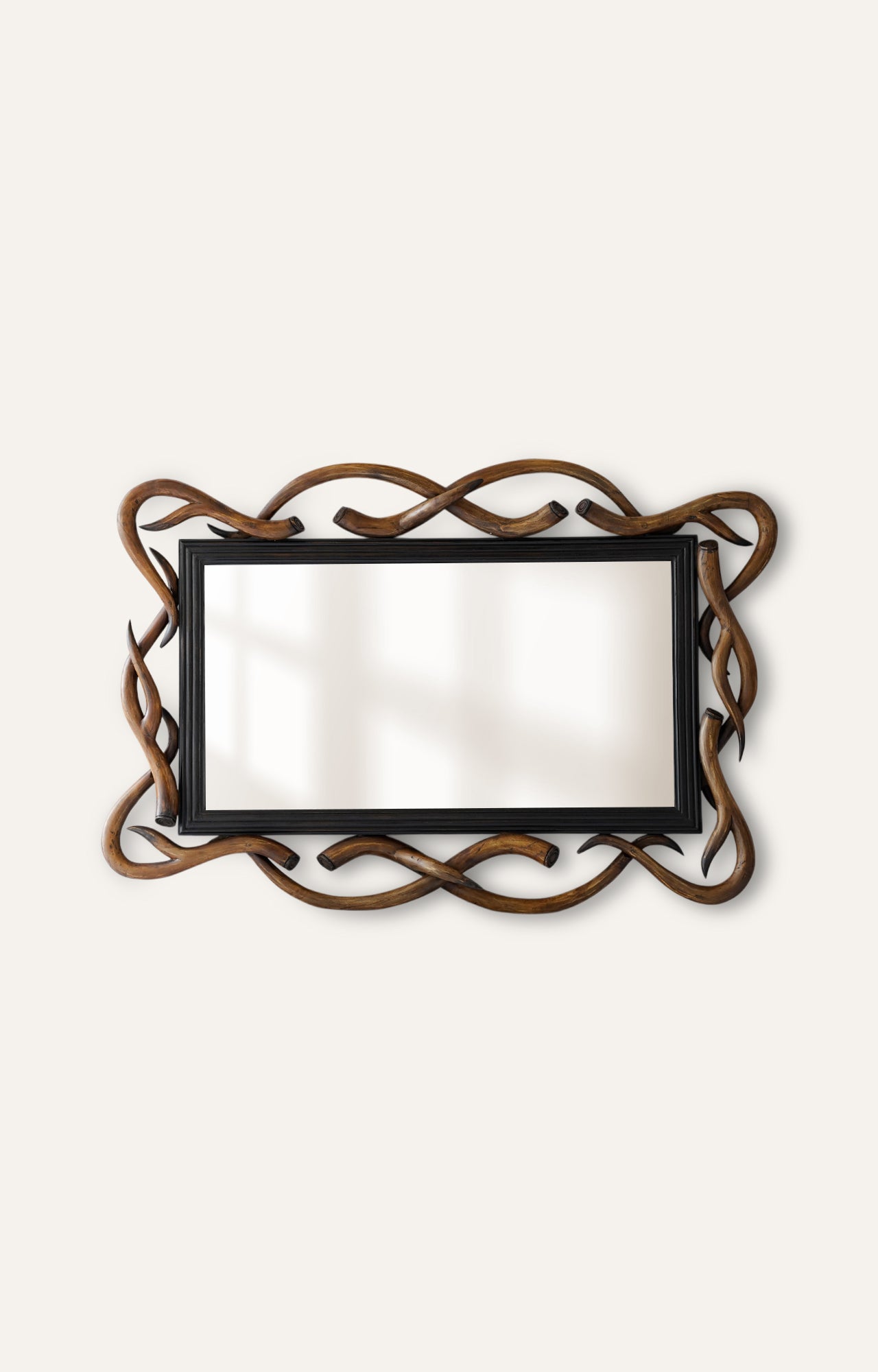 Undulating Vintage Wall Mirror