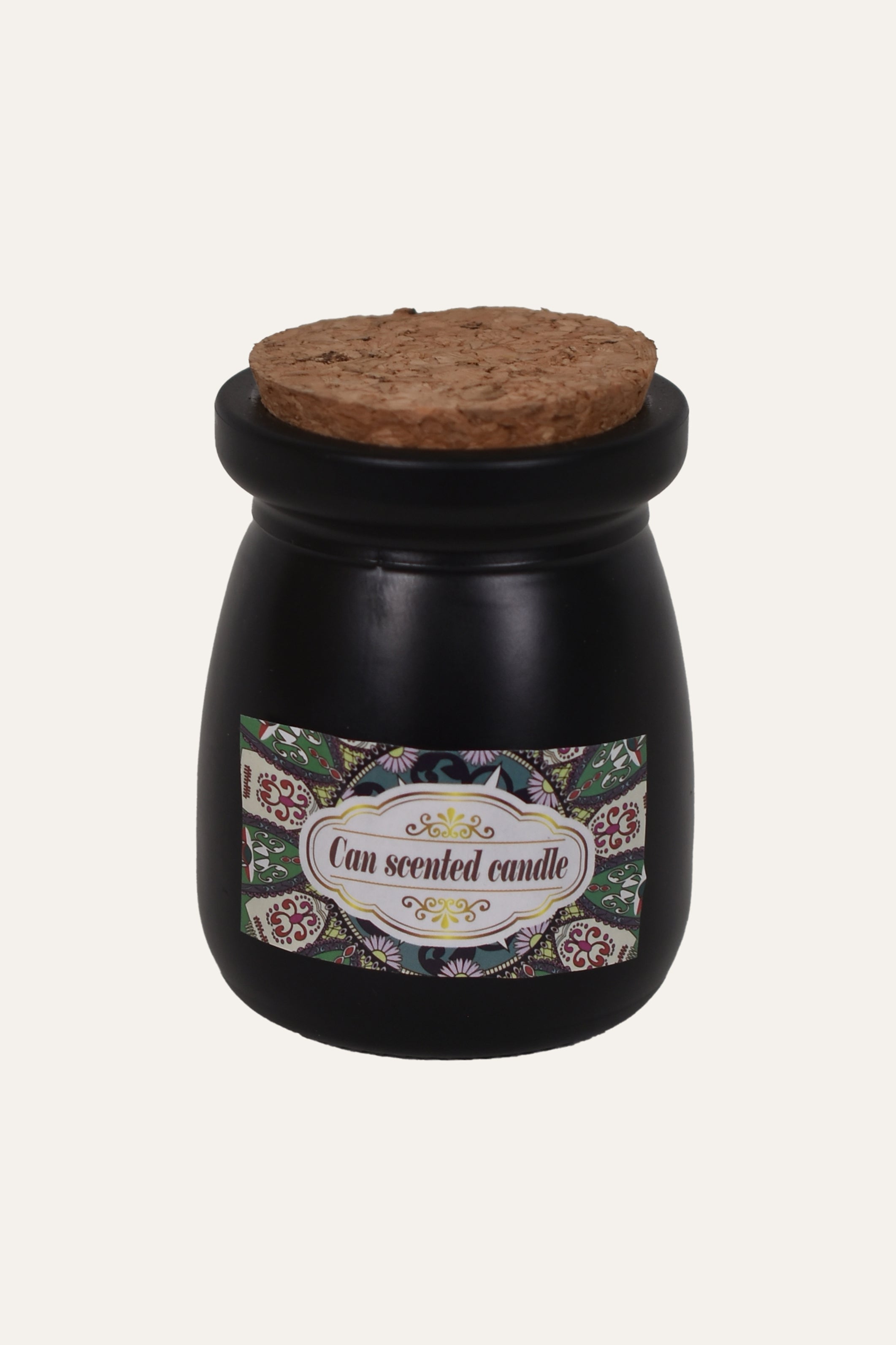 Decorative Amber Jar Scented Candle - Black