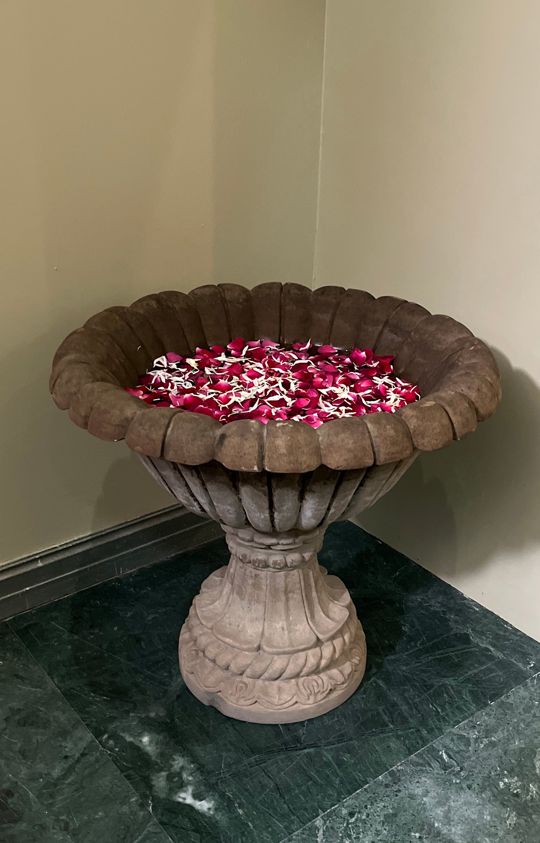 Concrete Garden Lotus Planter