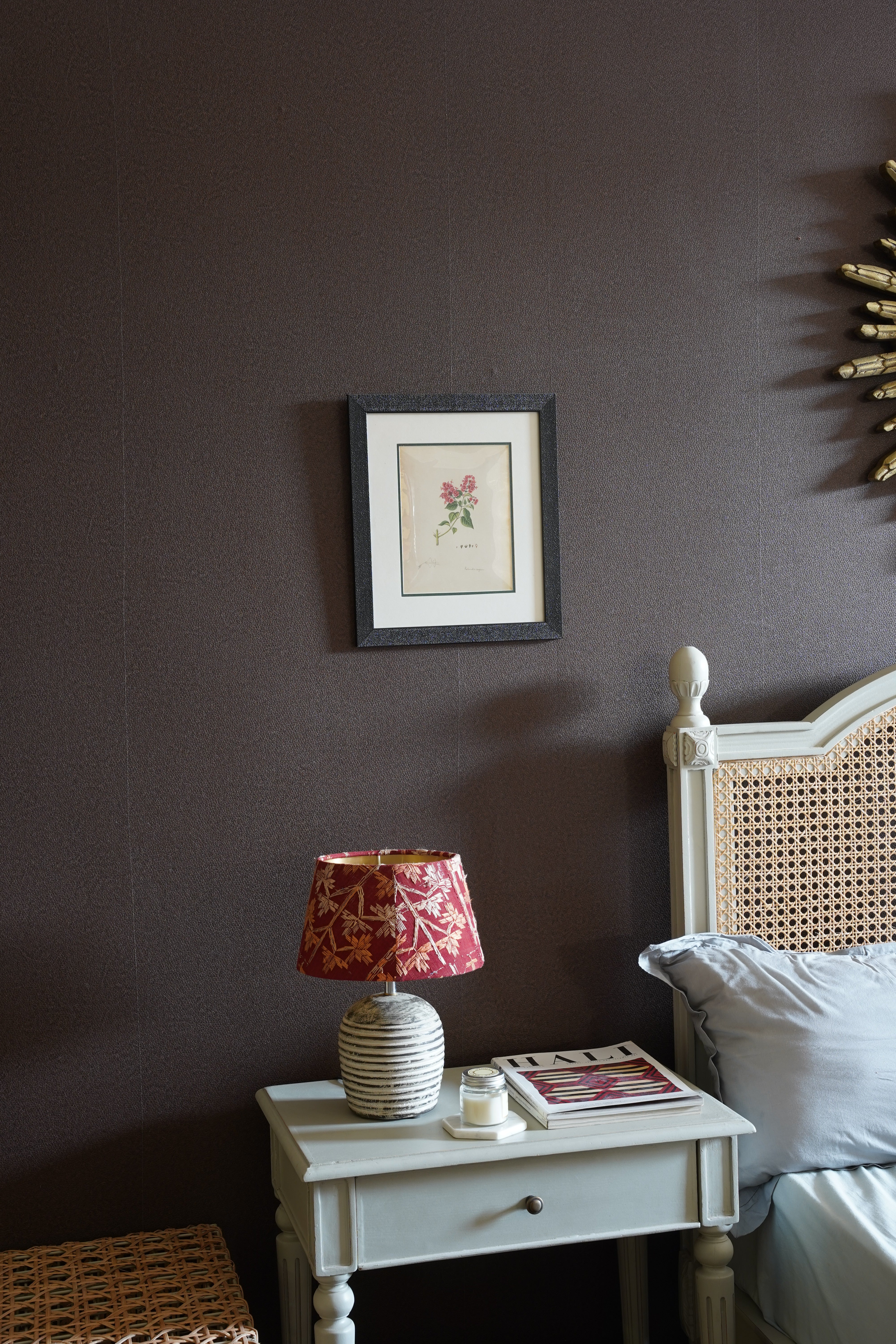 Bouvardia Vintage Botanical Miniature Painting