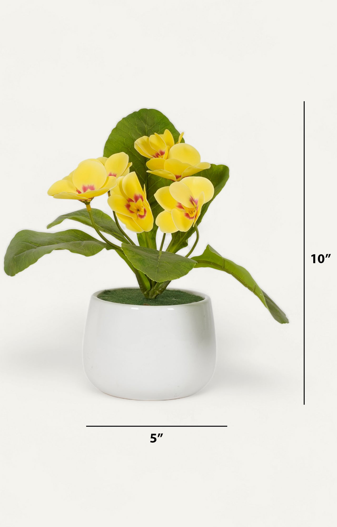 Artificial Primrose Flowers With Pots