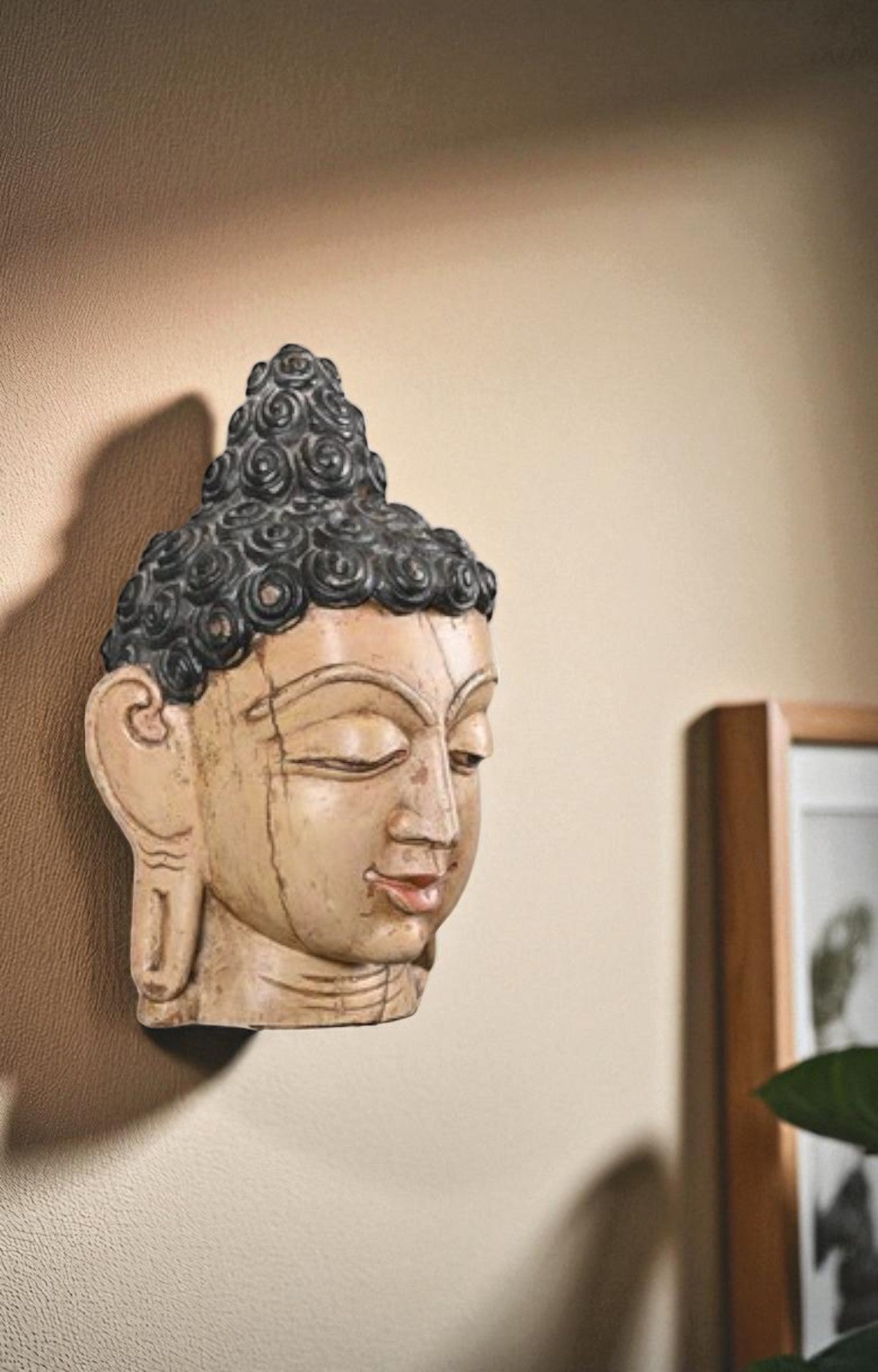 Buddha Head Wall Mask