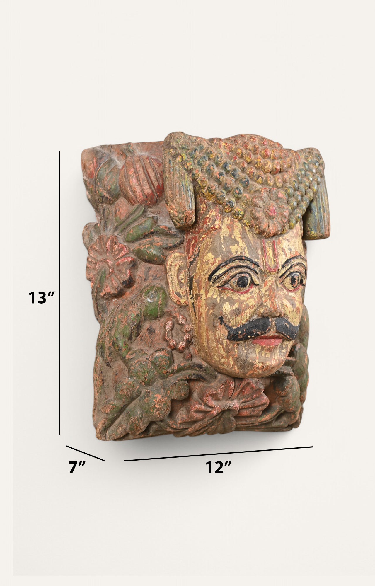 Traditionl Teak Wood Wall Sculpture