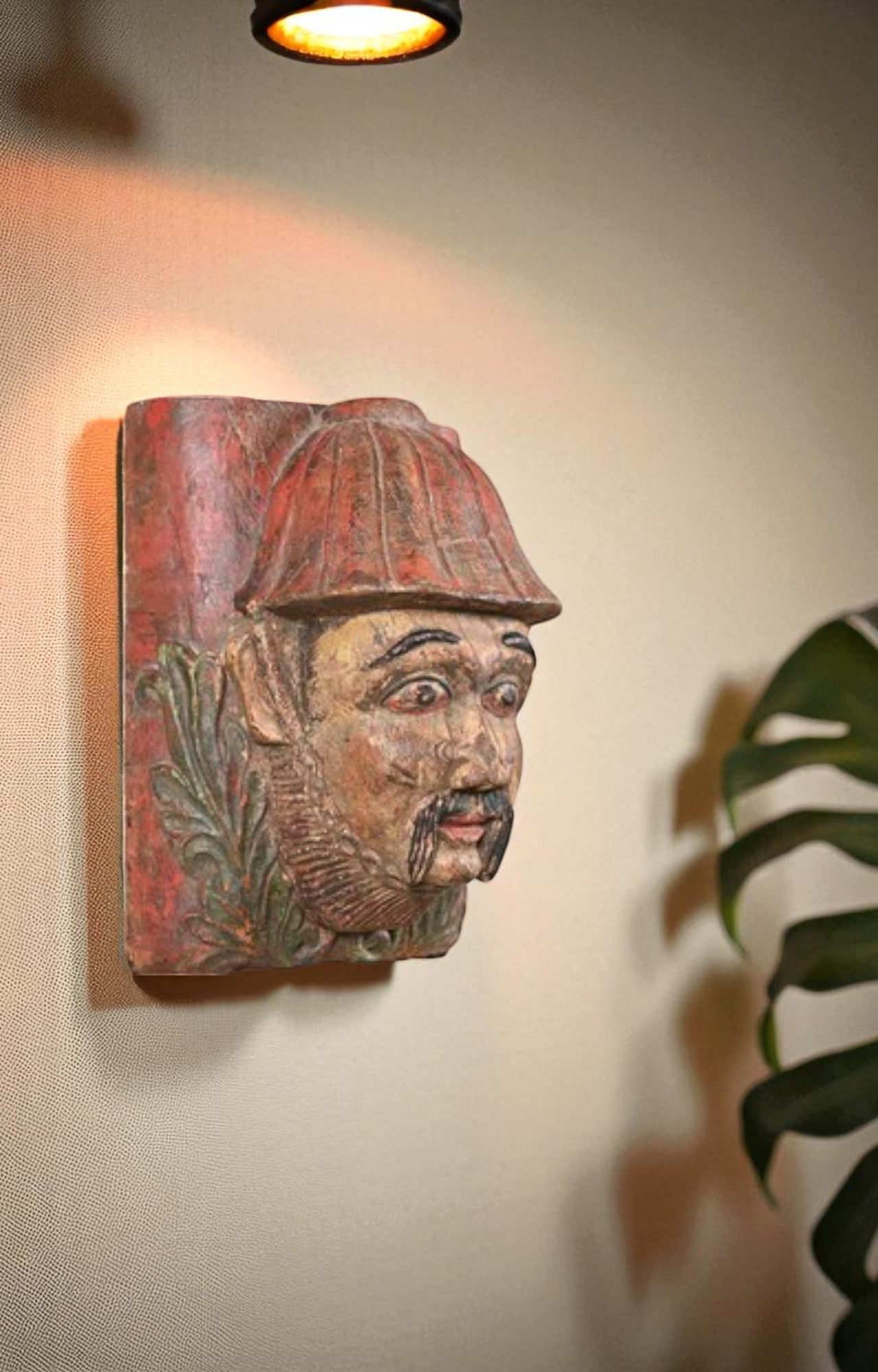 Vintage Chinese Wooden Mask