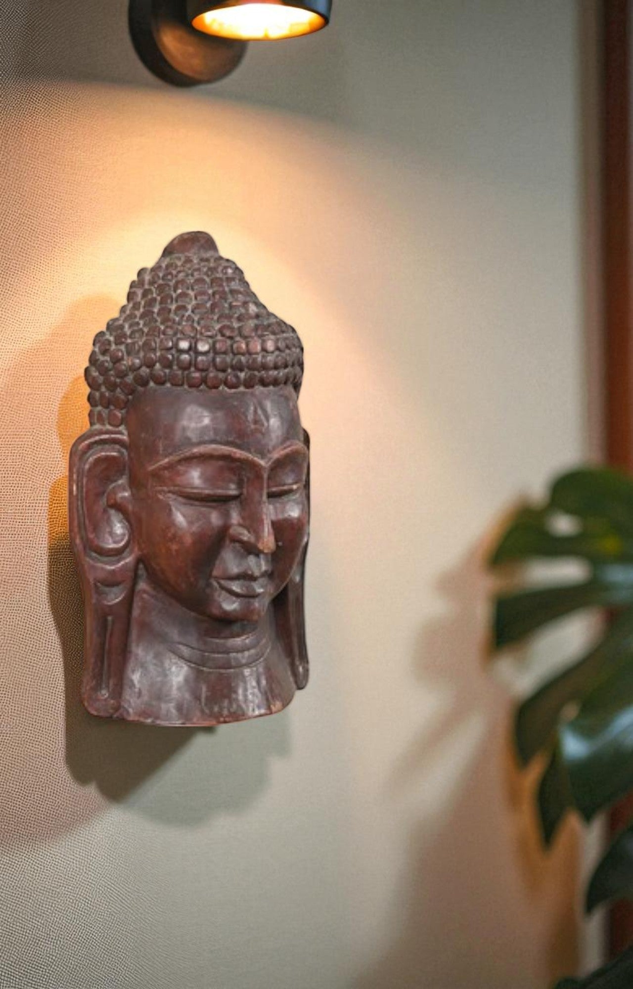 Wooden Lord Buddha Mask