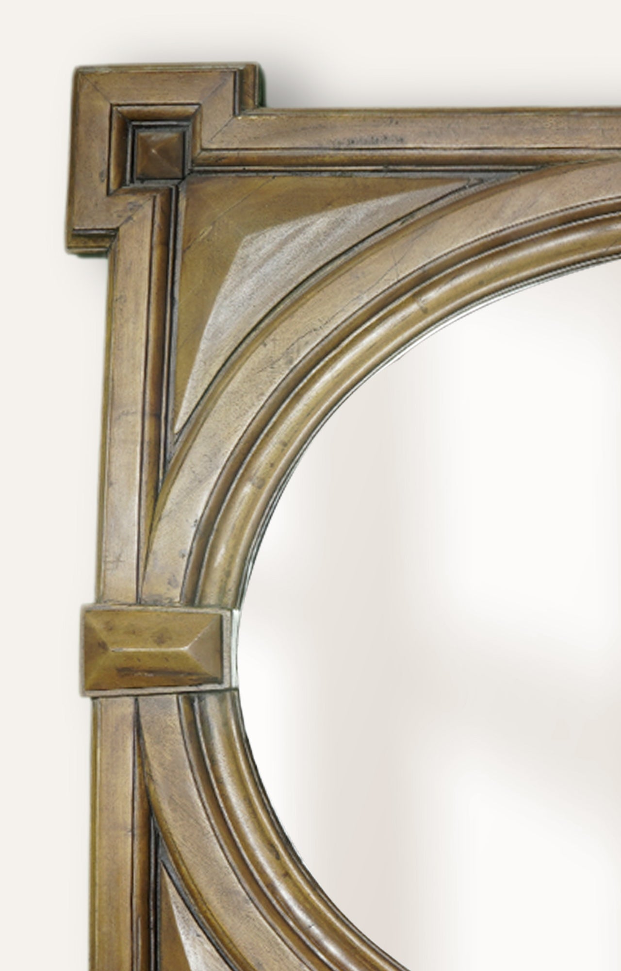 Brown Antique Framed Decorative Wall Mirror