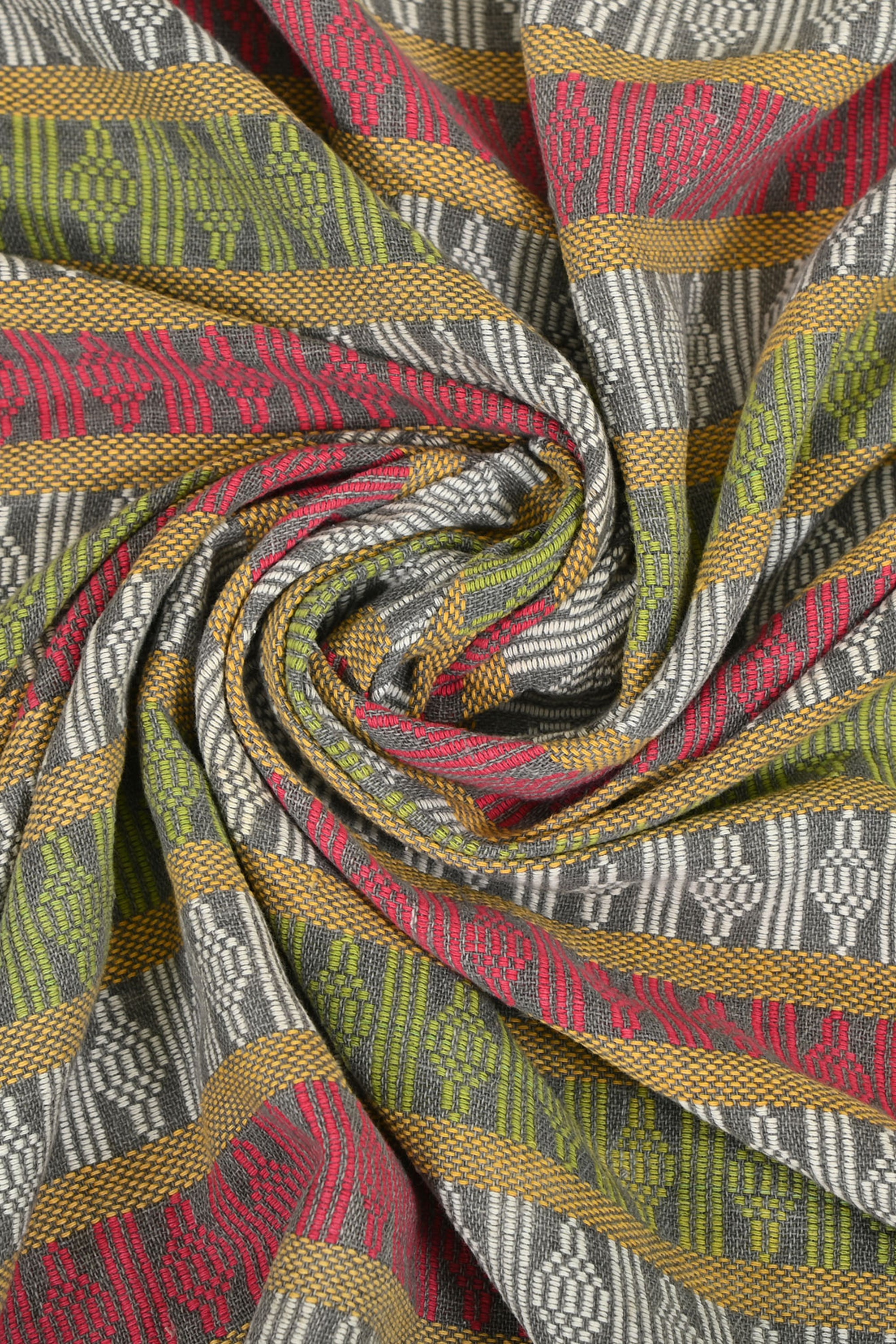 Multicolor Stripe Cotton Khes Antique Indian Wall Tapestry