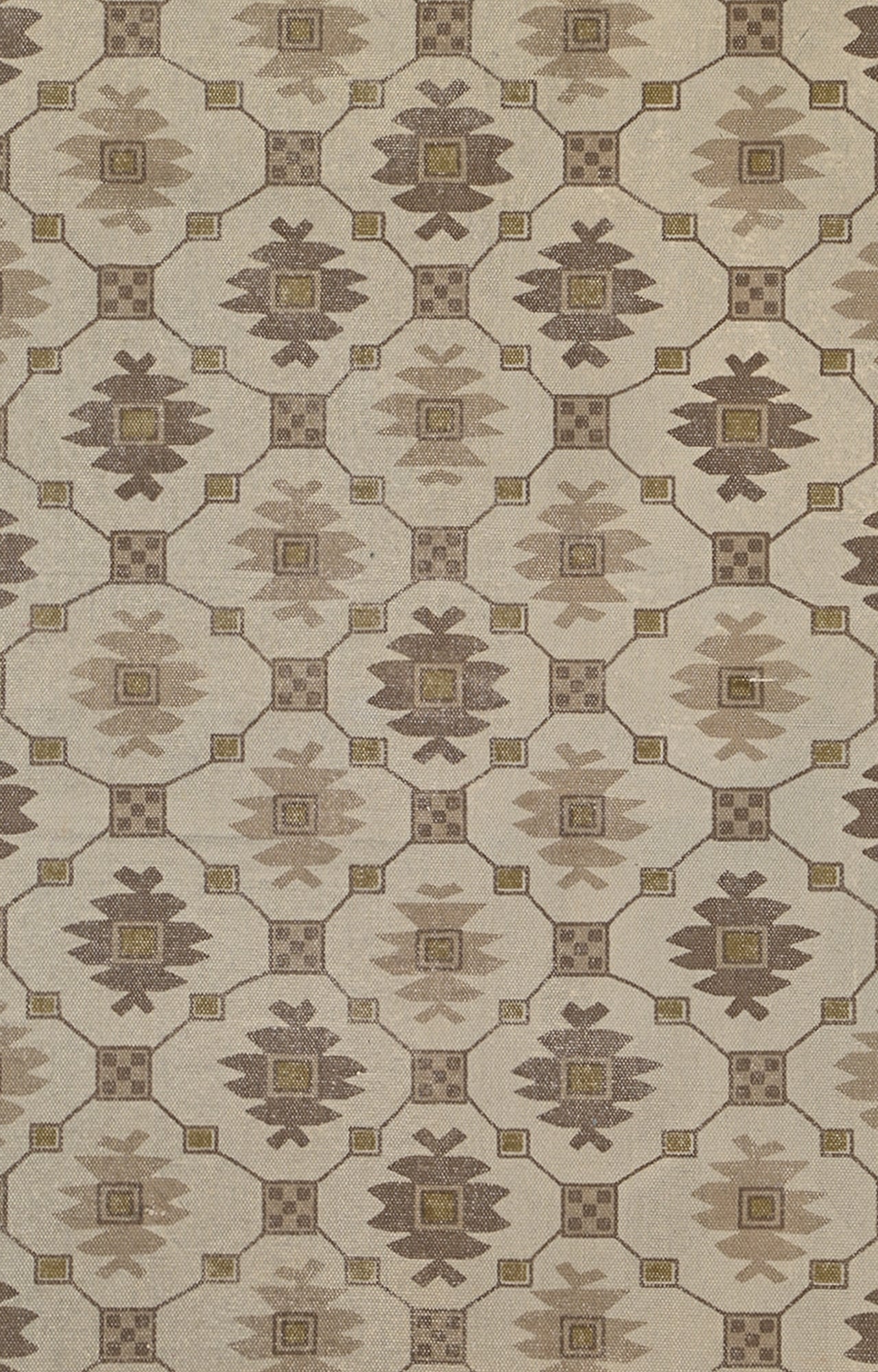 Greek Bloom Screen Printed Rug