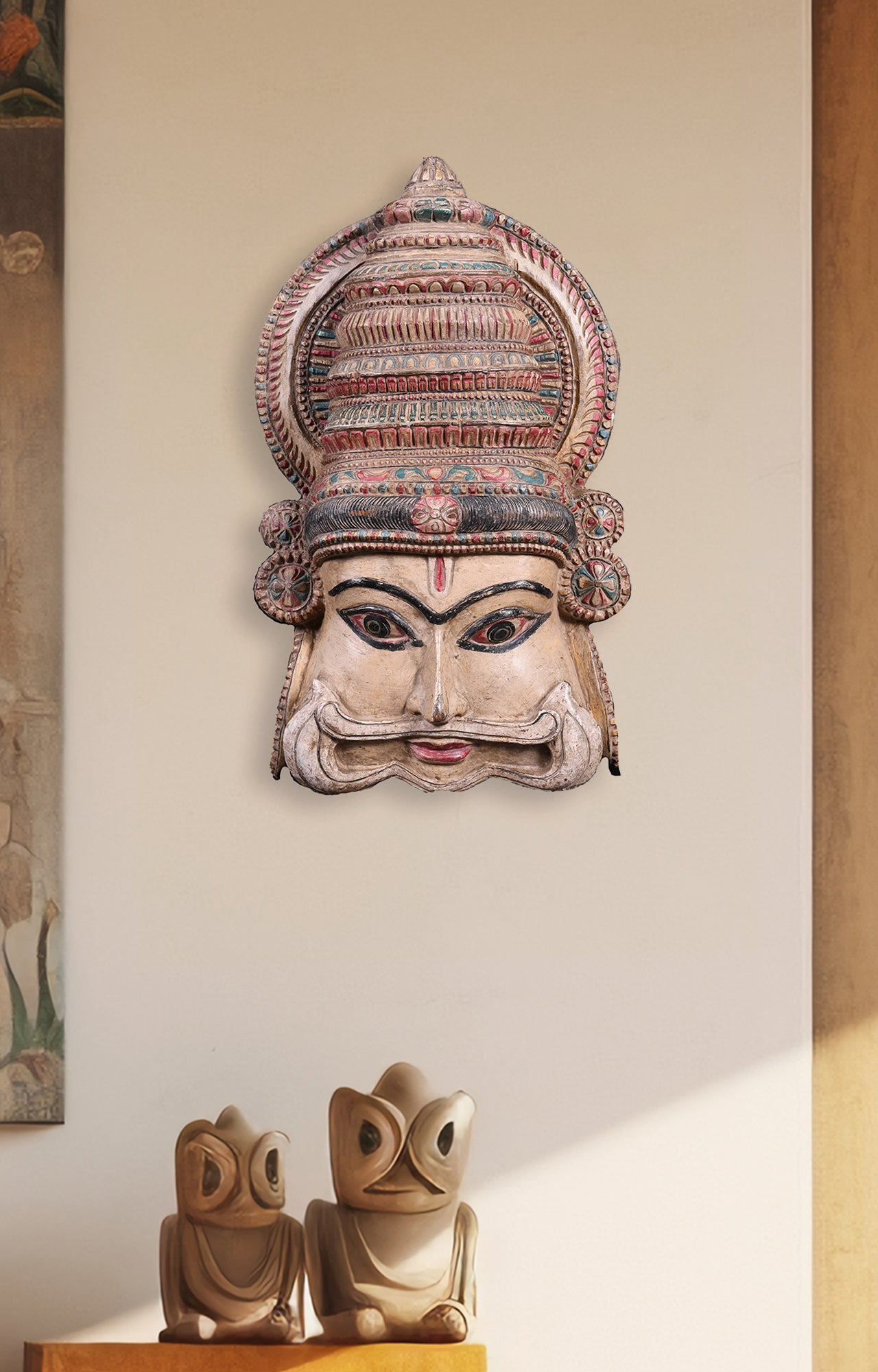Kathakali South Indian Wooden Mask