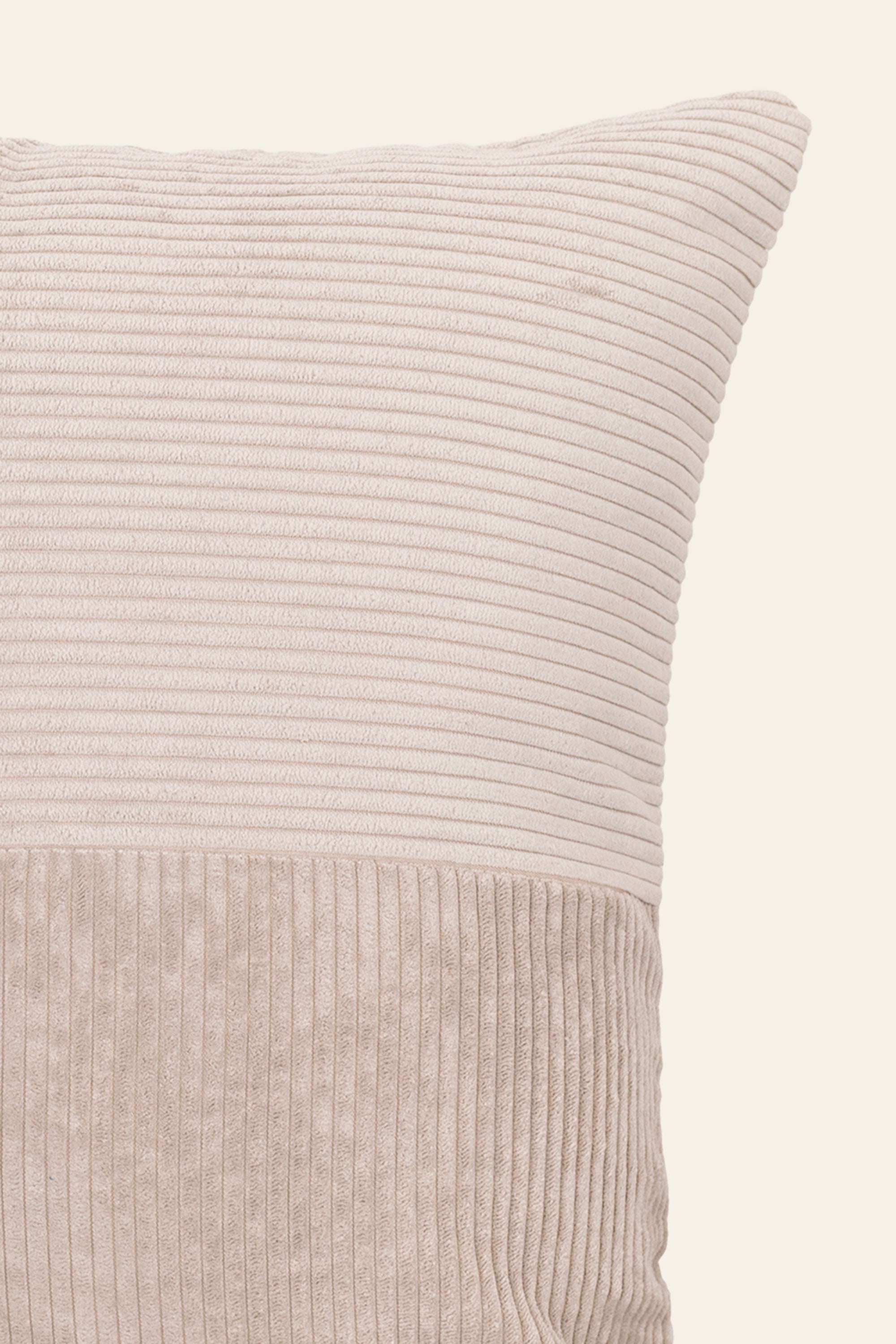 Cream Block Patchwork Cushion