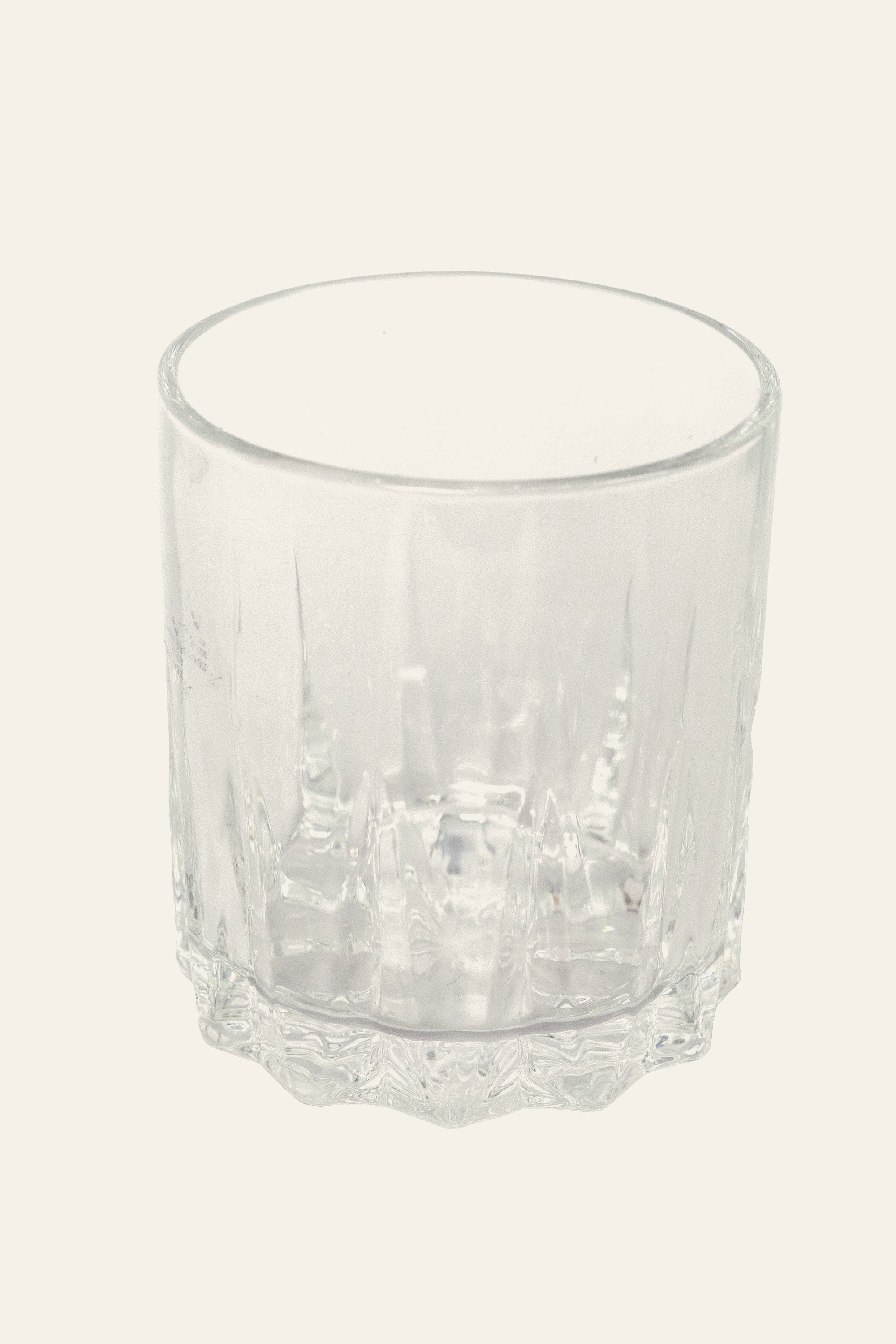 Crystal Clear Curved Whiskey Glass | Classic Bar Drinkware