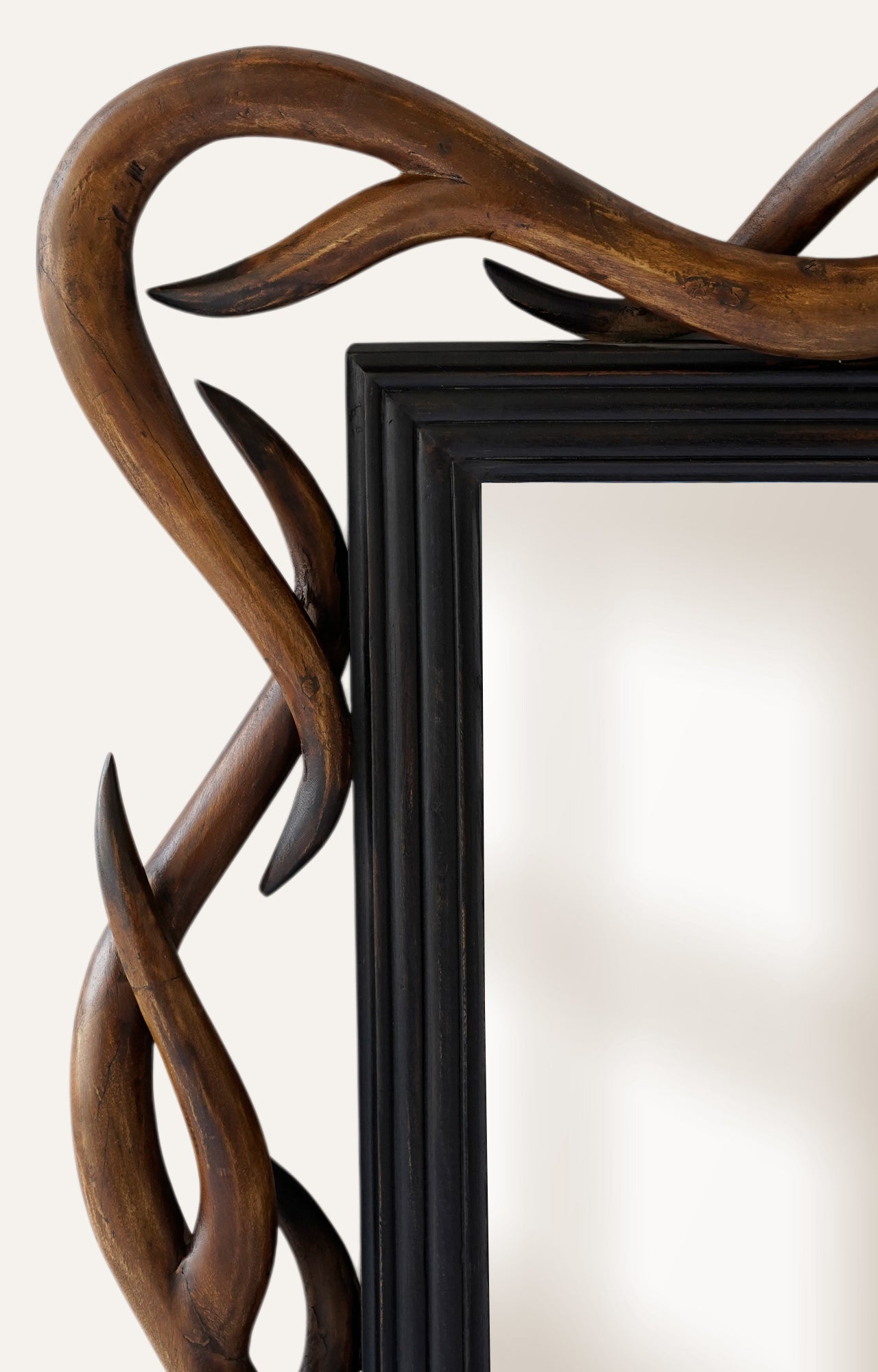 Undulating Vintage Wall Mirror