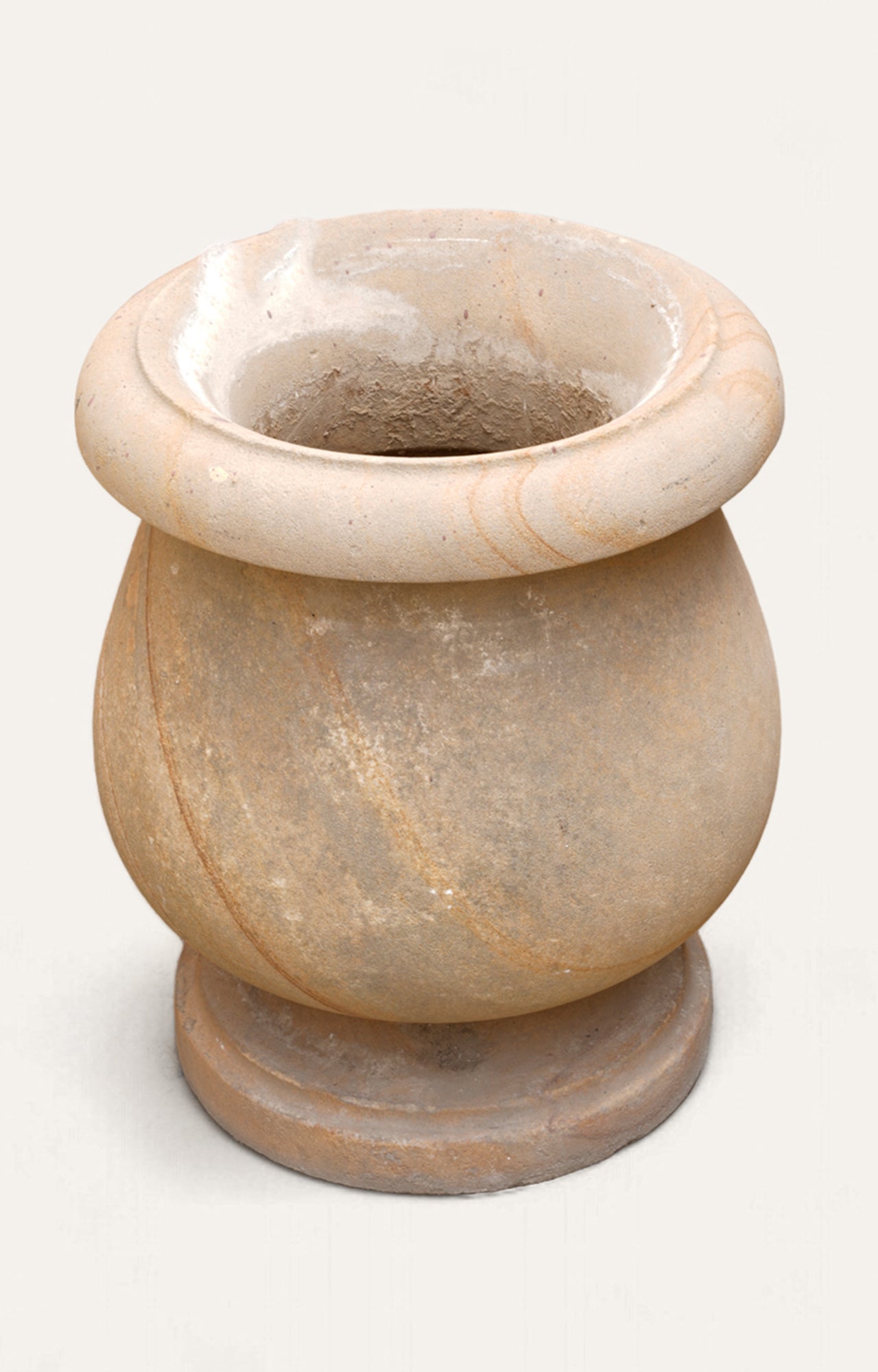 Curved Sand Stone Planter
