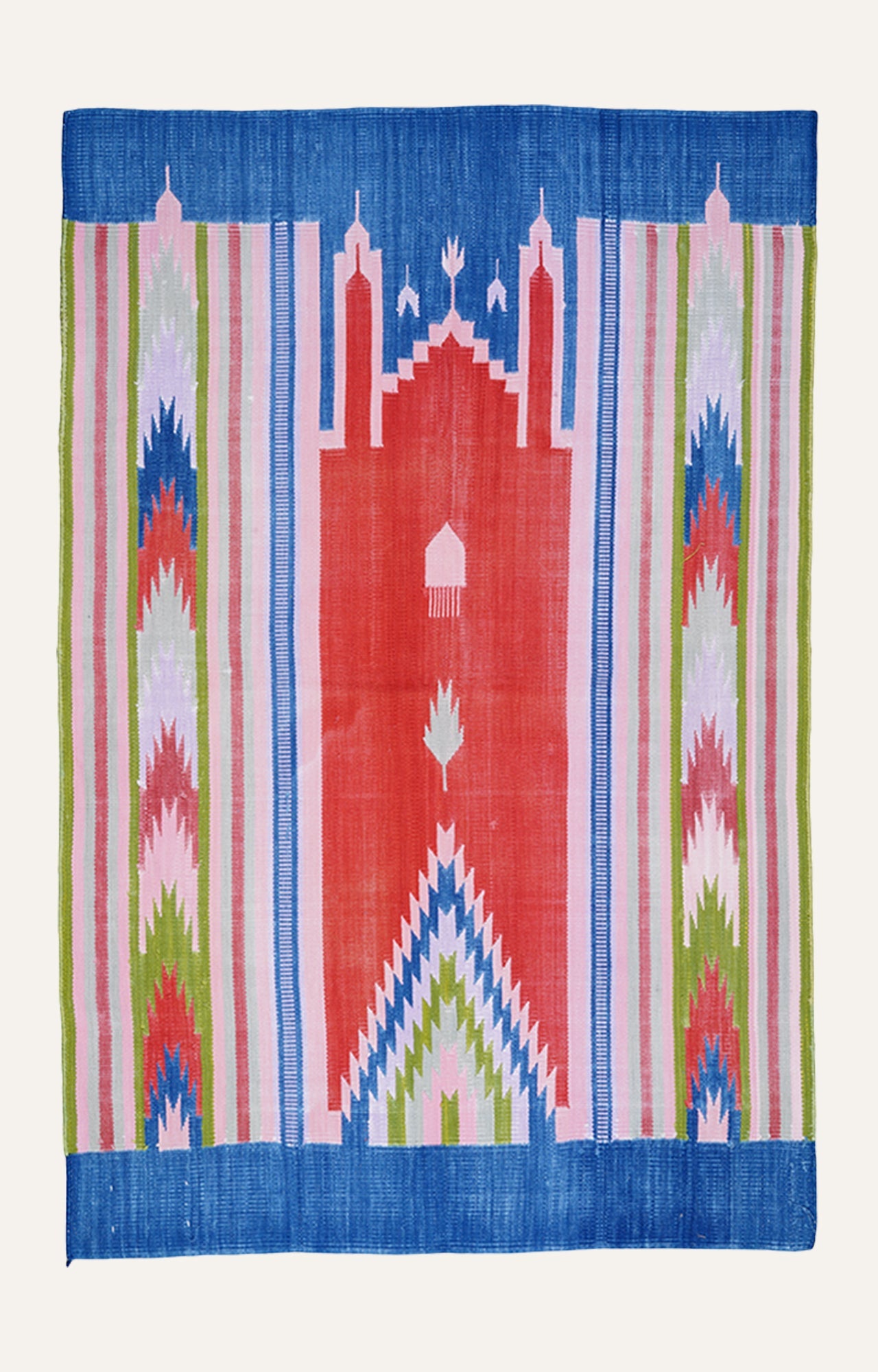 Handwoven Geometric Mosque Motif Wall Tapestry