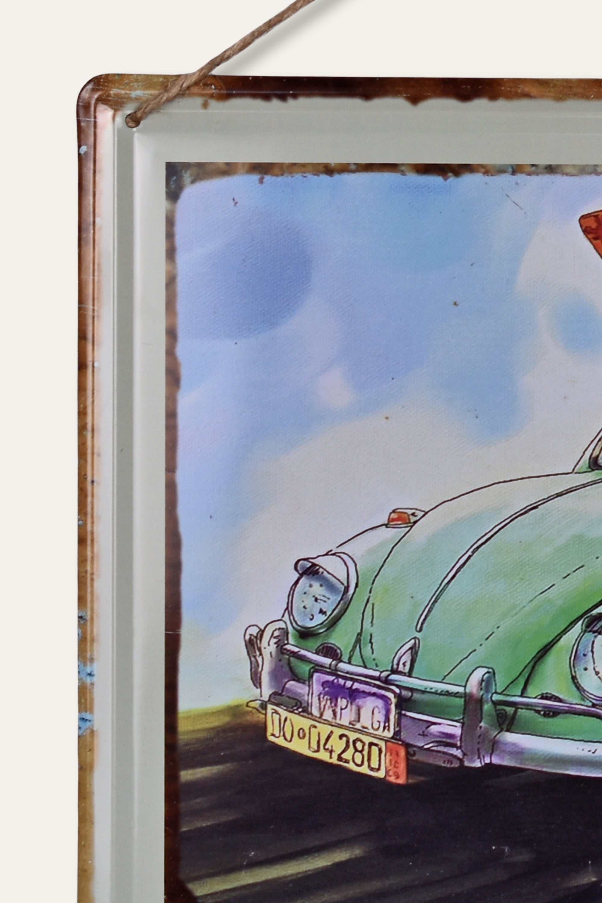 Classic Volkswagen Beetle Metal Wall Décor